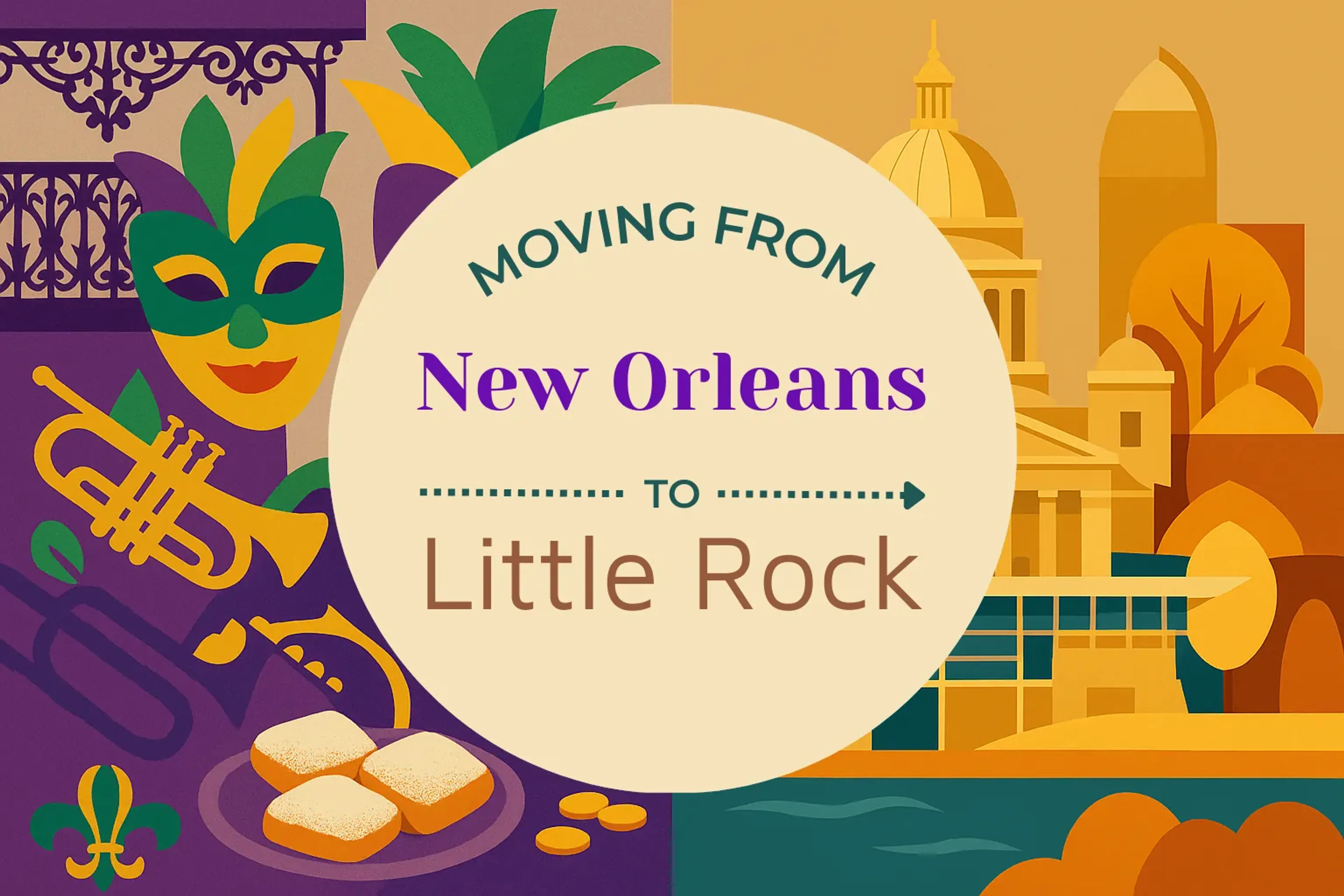 Side-by-side comparison of New Orleans to Little Rock moving companies