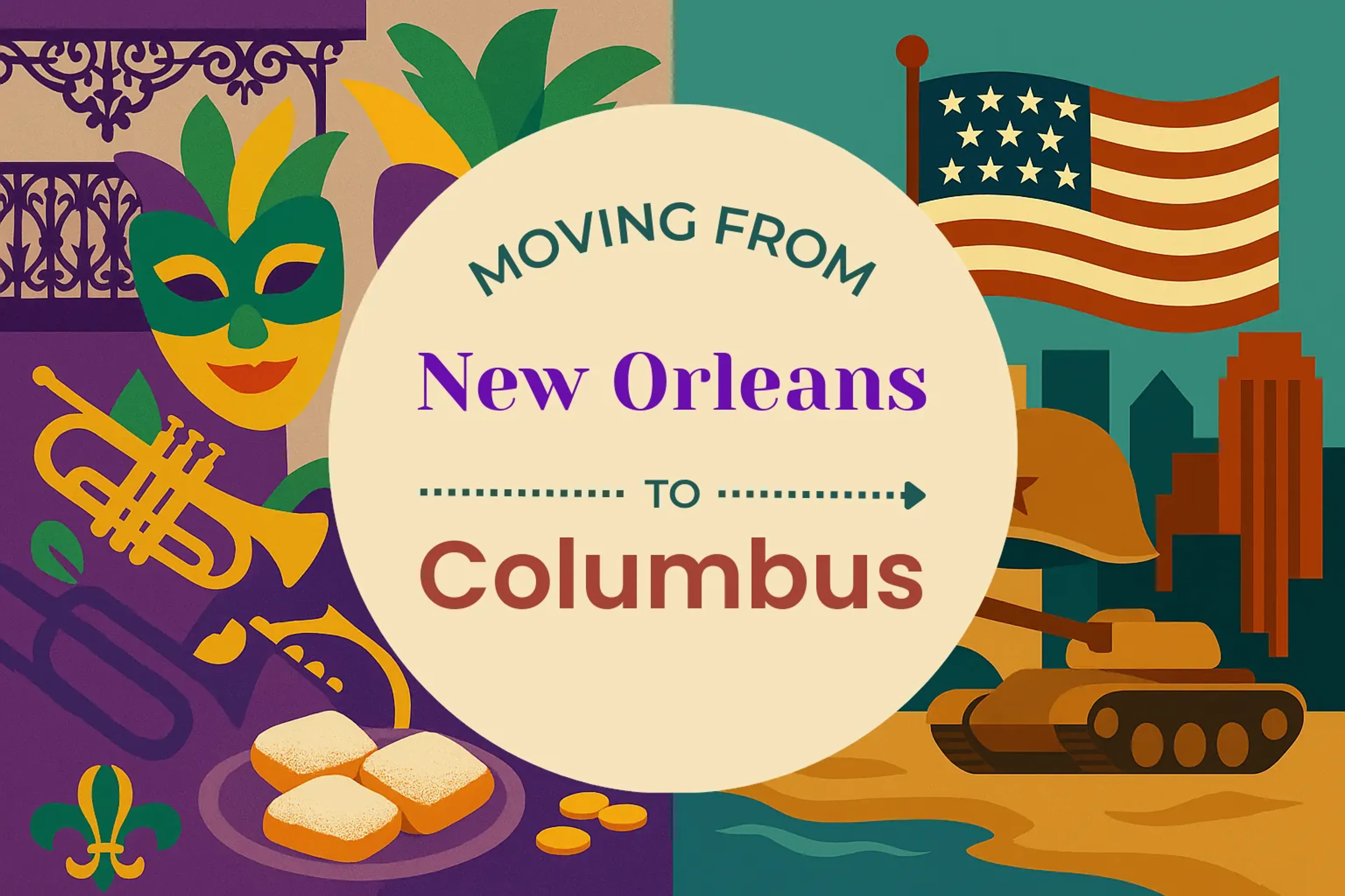 Side-by-side comparison of New Orleans to Columbus moving companies