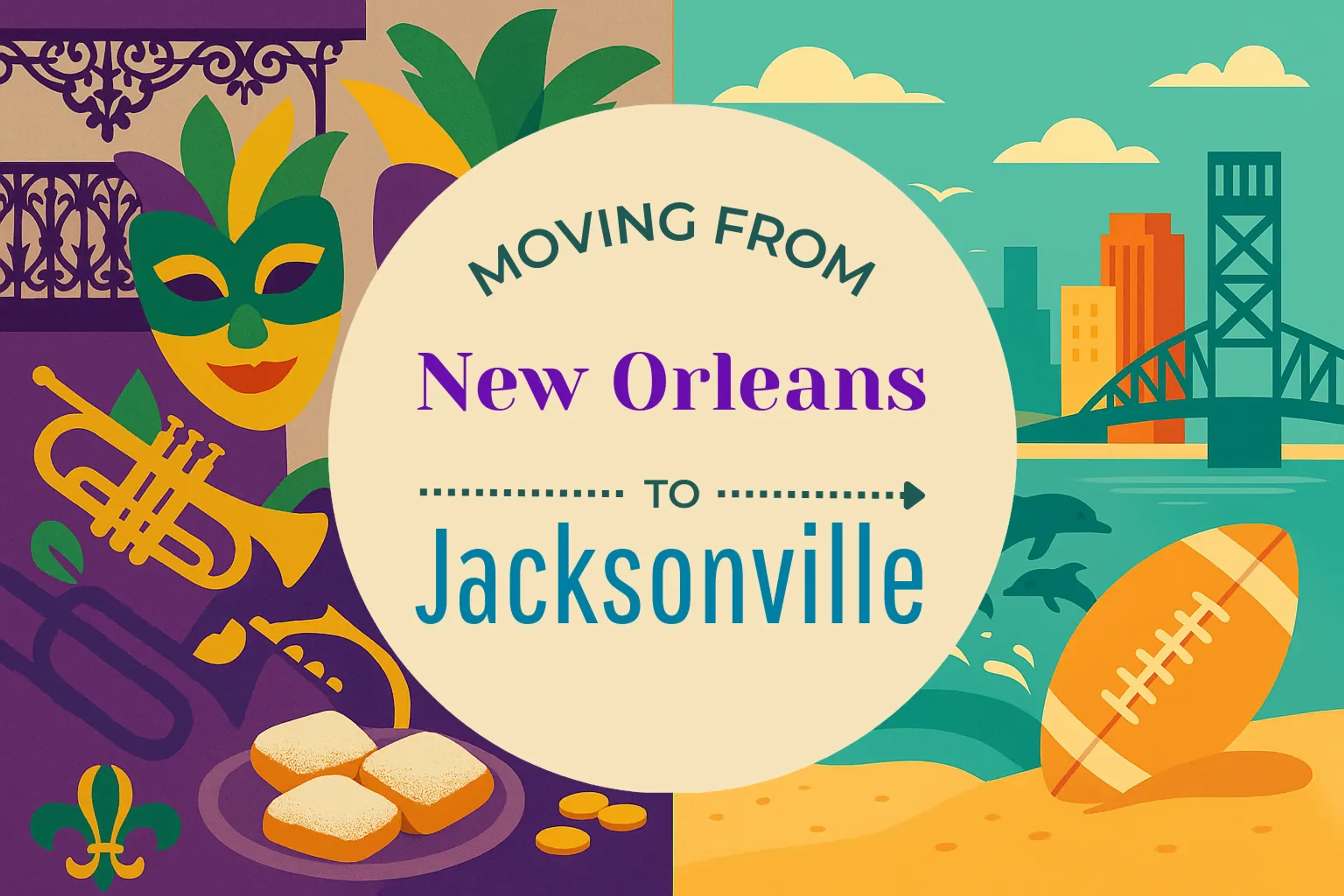 Side-by-side comparison of New Orleans to Jacksonville moving companies