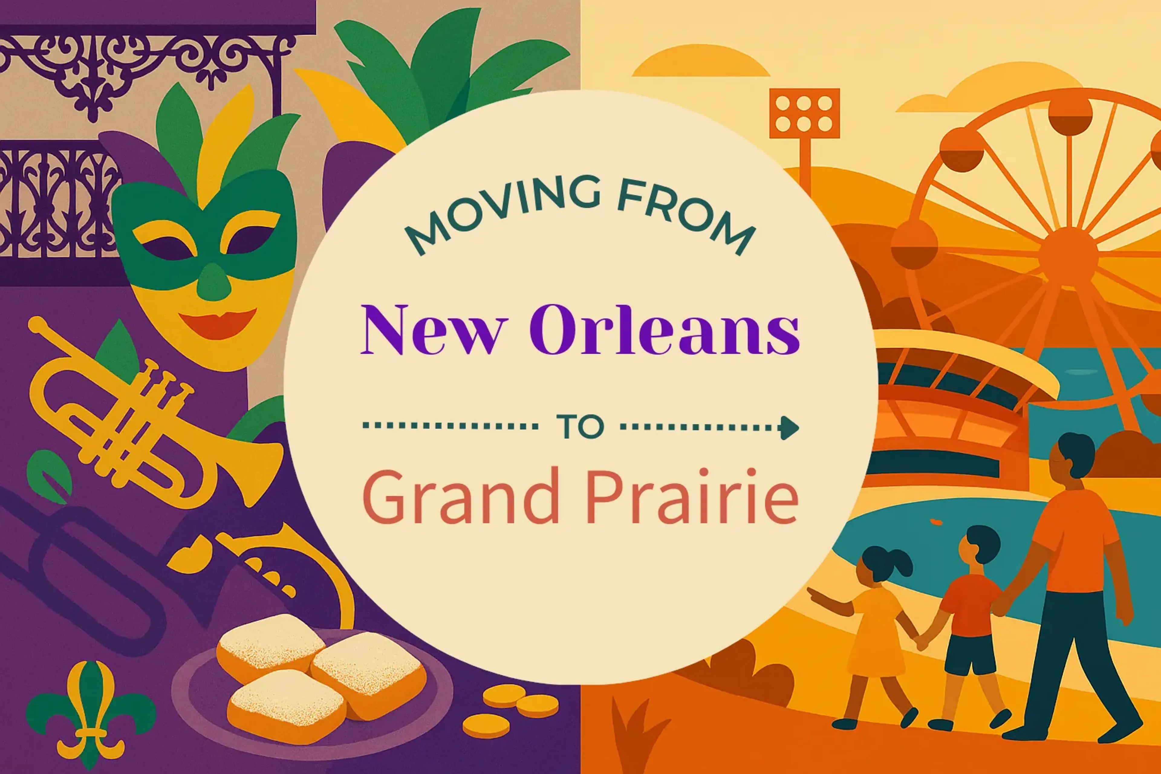 Side-by-side comparison of New Orleans to Grand Prairie moving companies