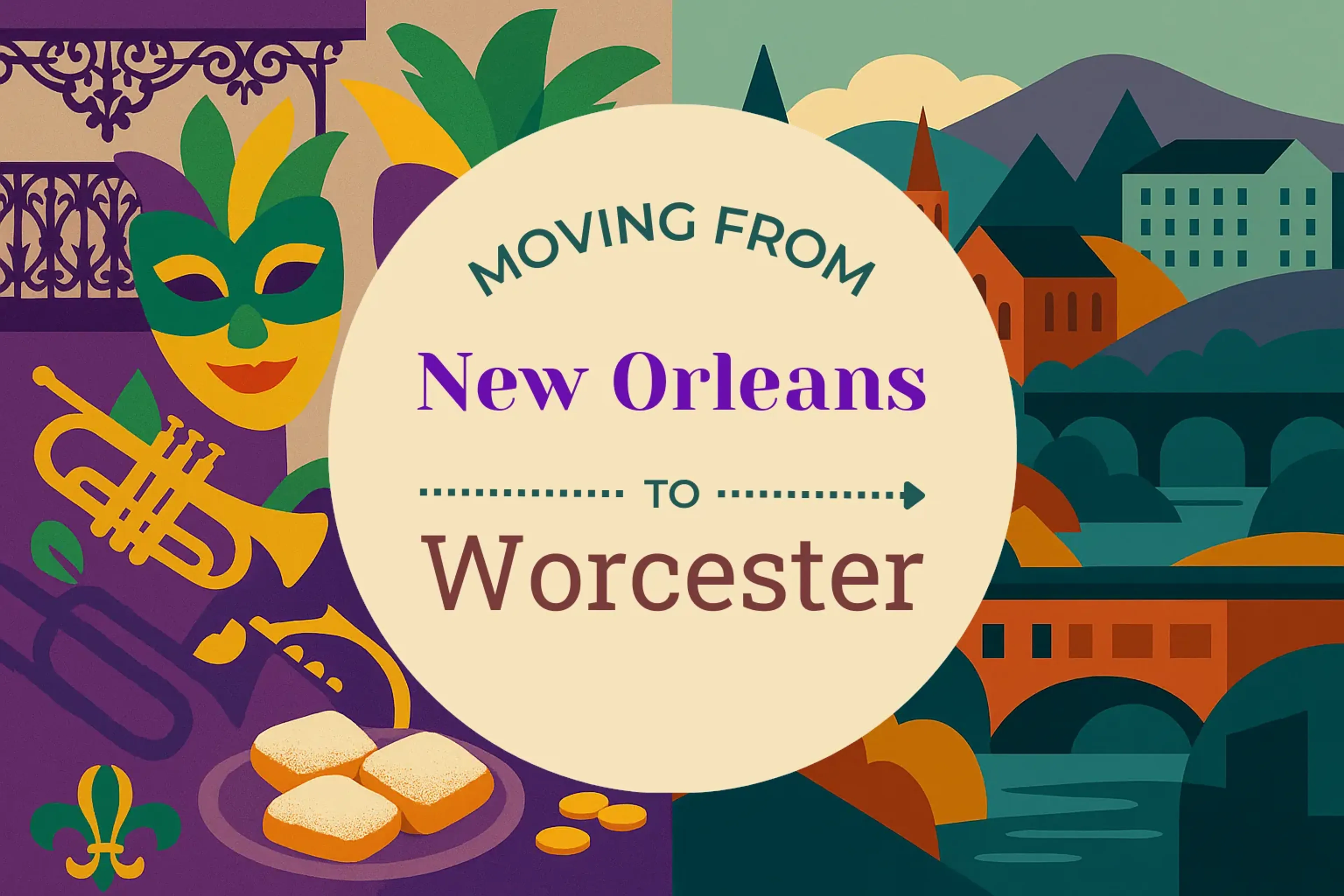 Side-by-side comparison of New Orleans to Worcester moving companies