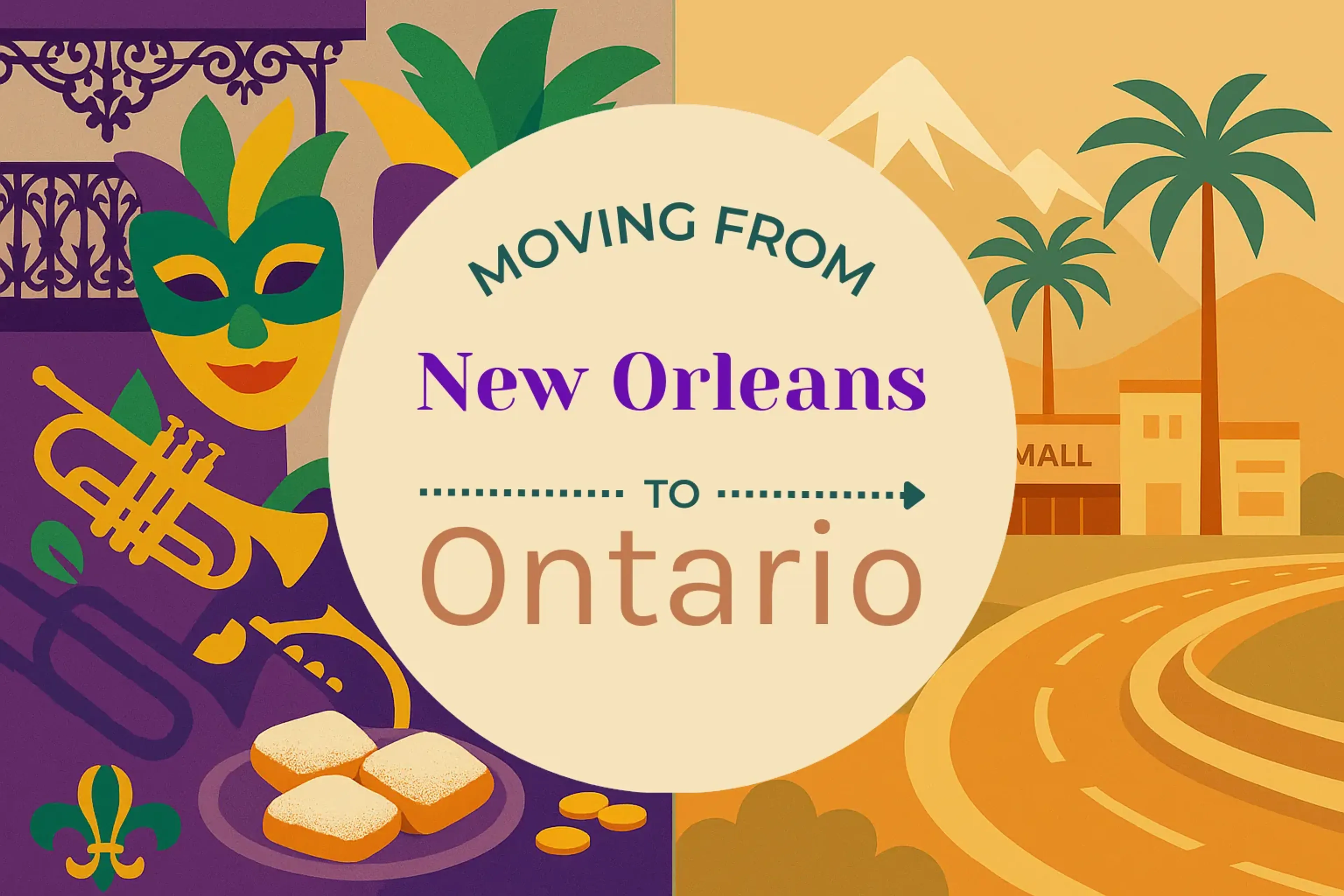 Side-by-side comparison of New Orleans to Ontario moving companies