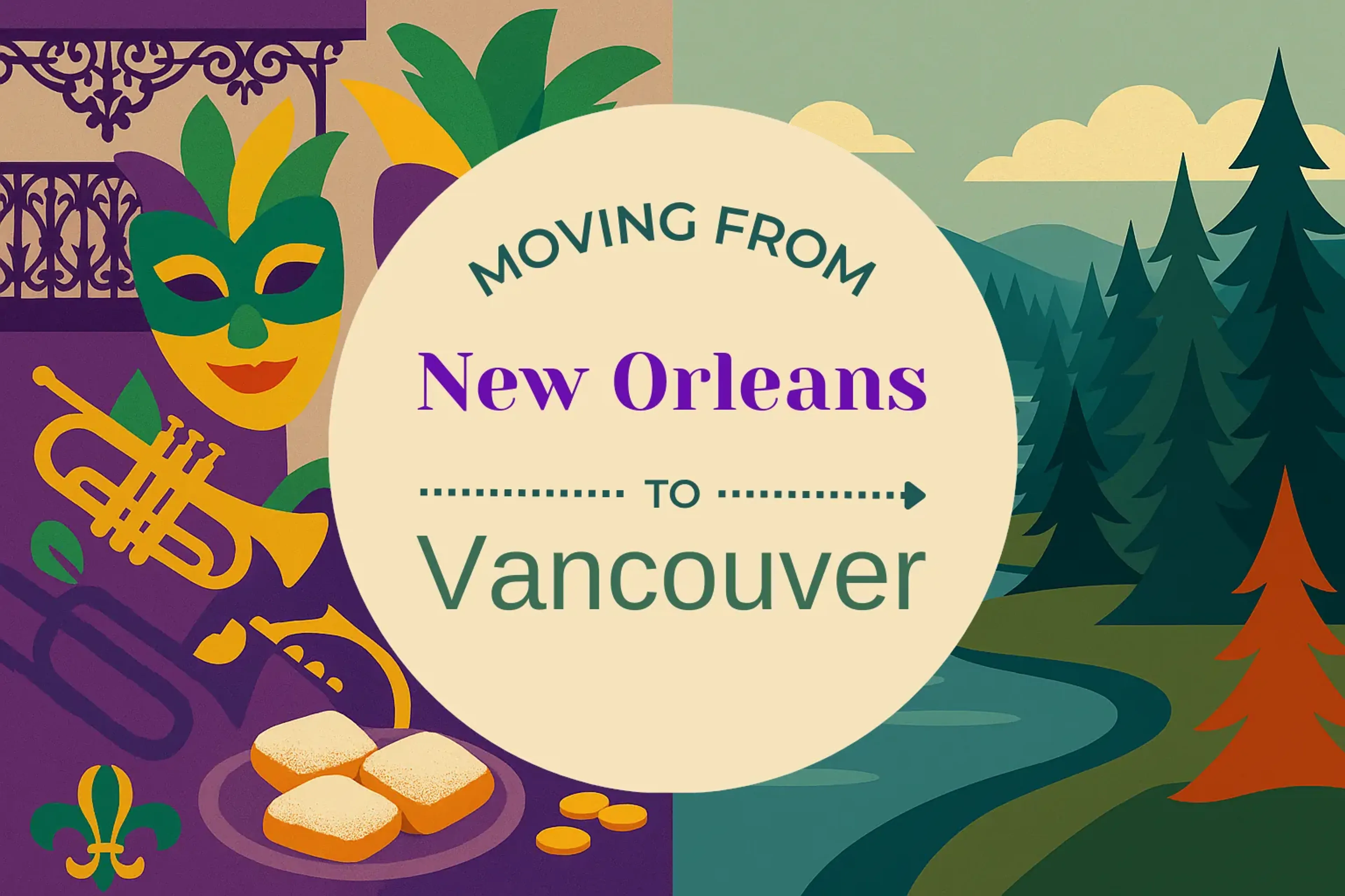 Side-by-side comparison of New Orleans to Vancouver moving companies
