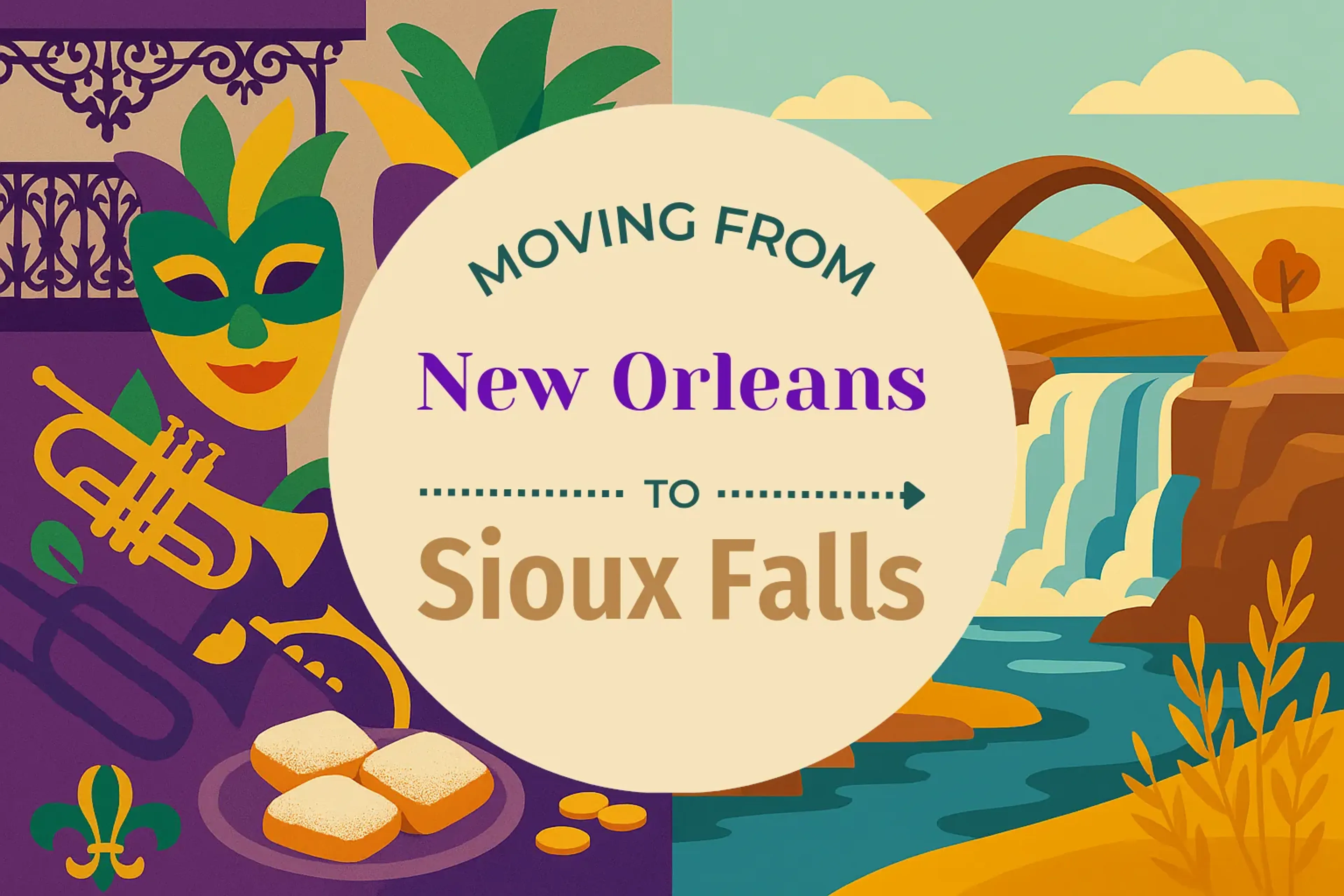 Side-by-side comparison of New Orleans to Sioux Falls moving companies