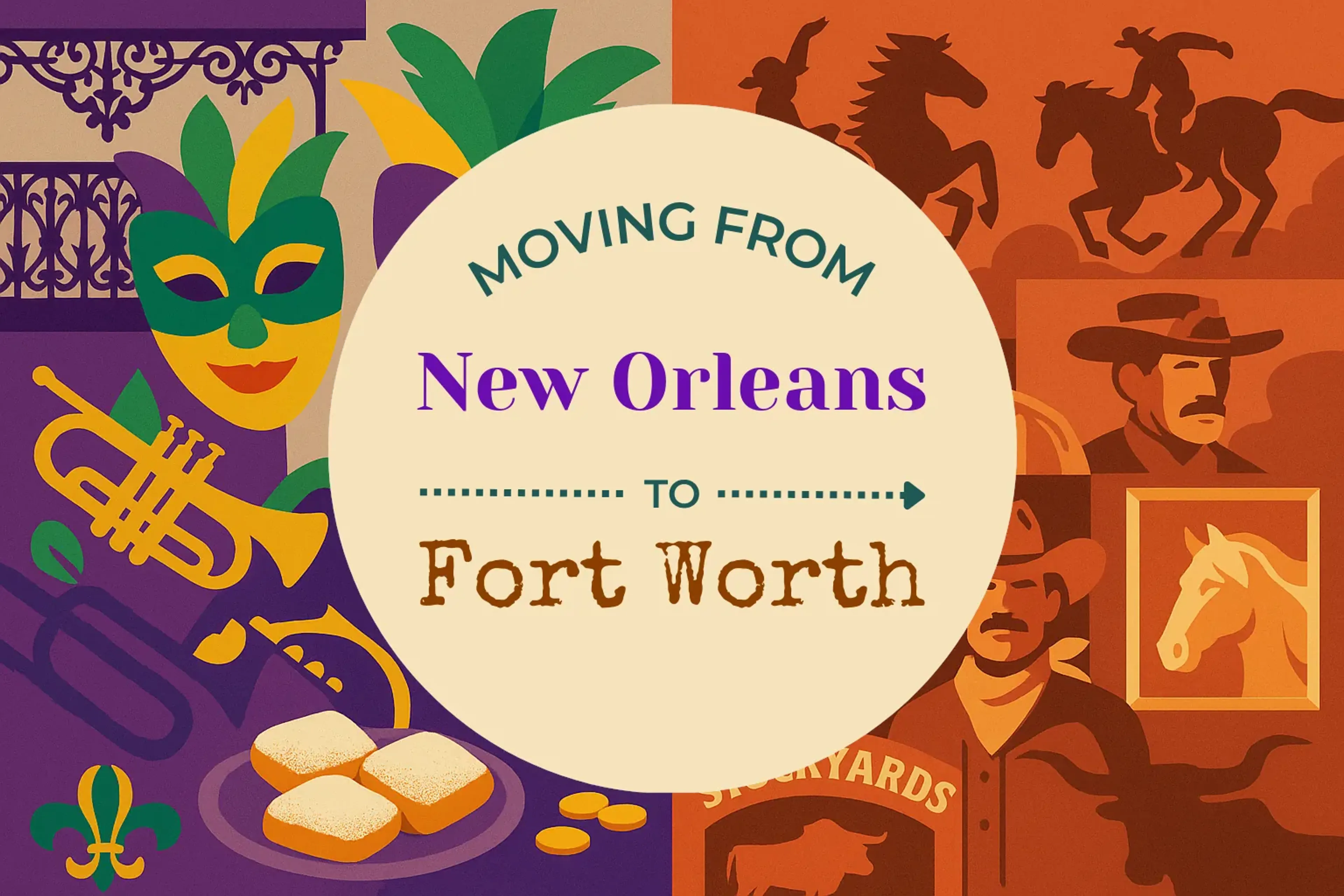Side-by-side comparison of New Orleans to Fort Worth moving companies