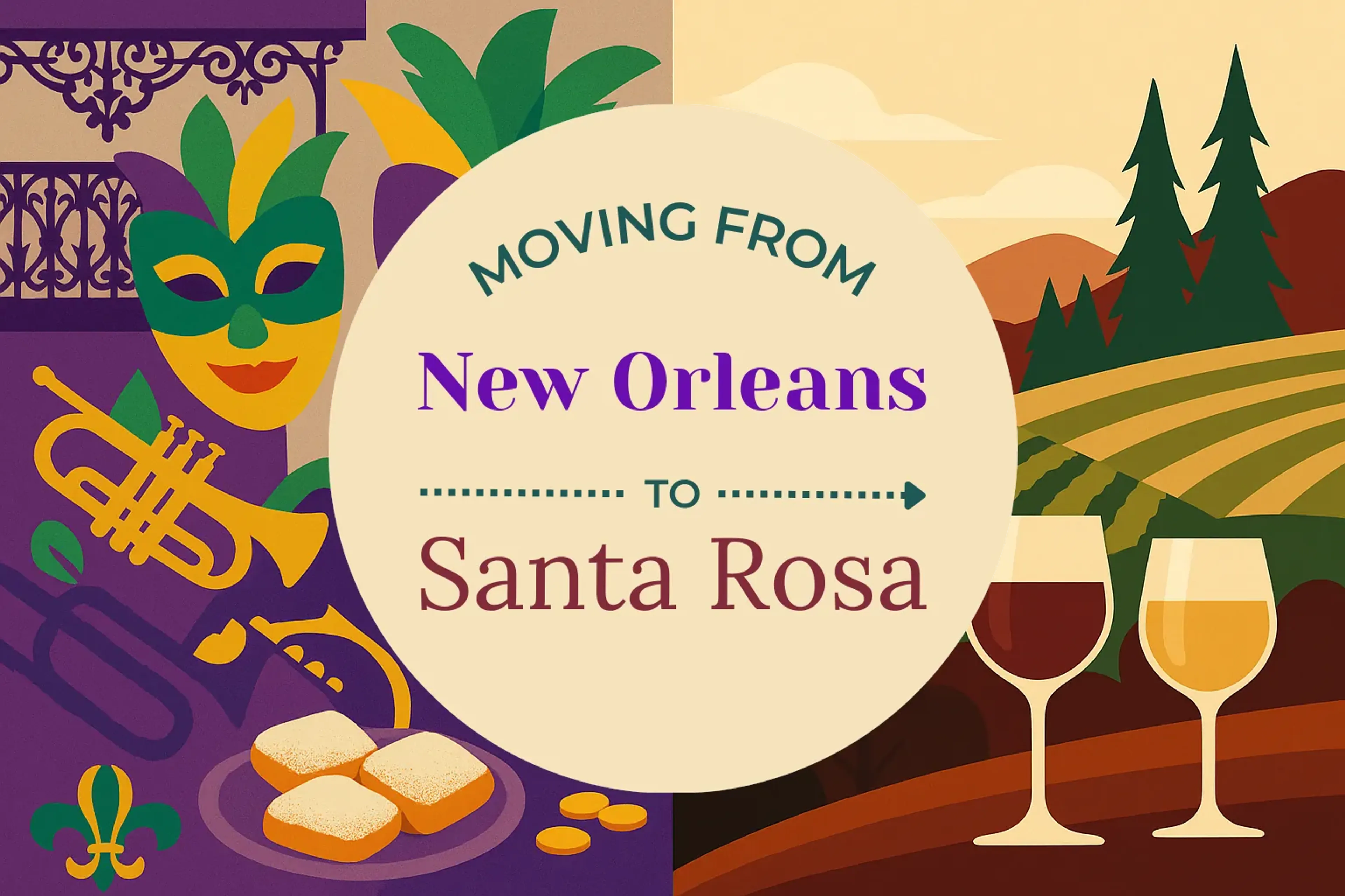 Side-by-side comparison of New Orleans to Santa Rosa moving companies