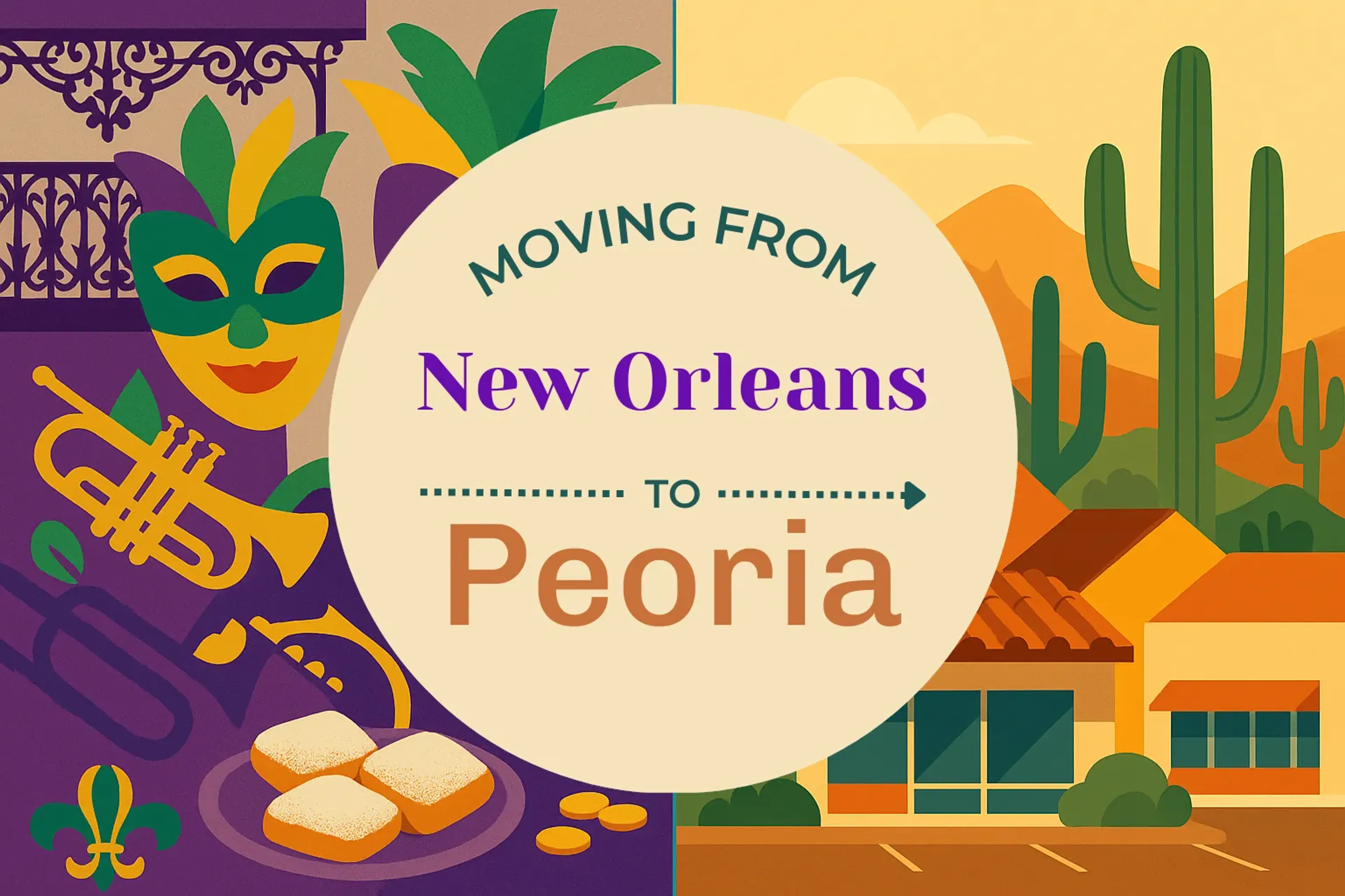 Side-by-side comparison of New Orleans to Peoria moving companies