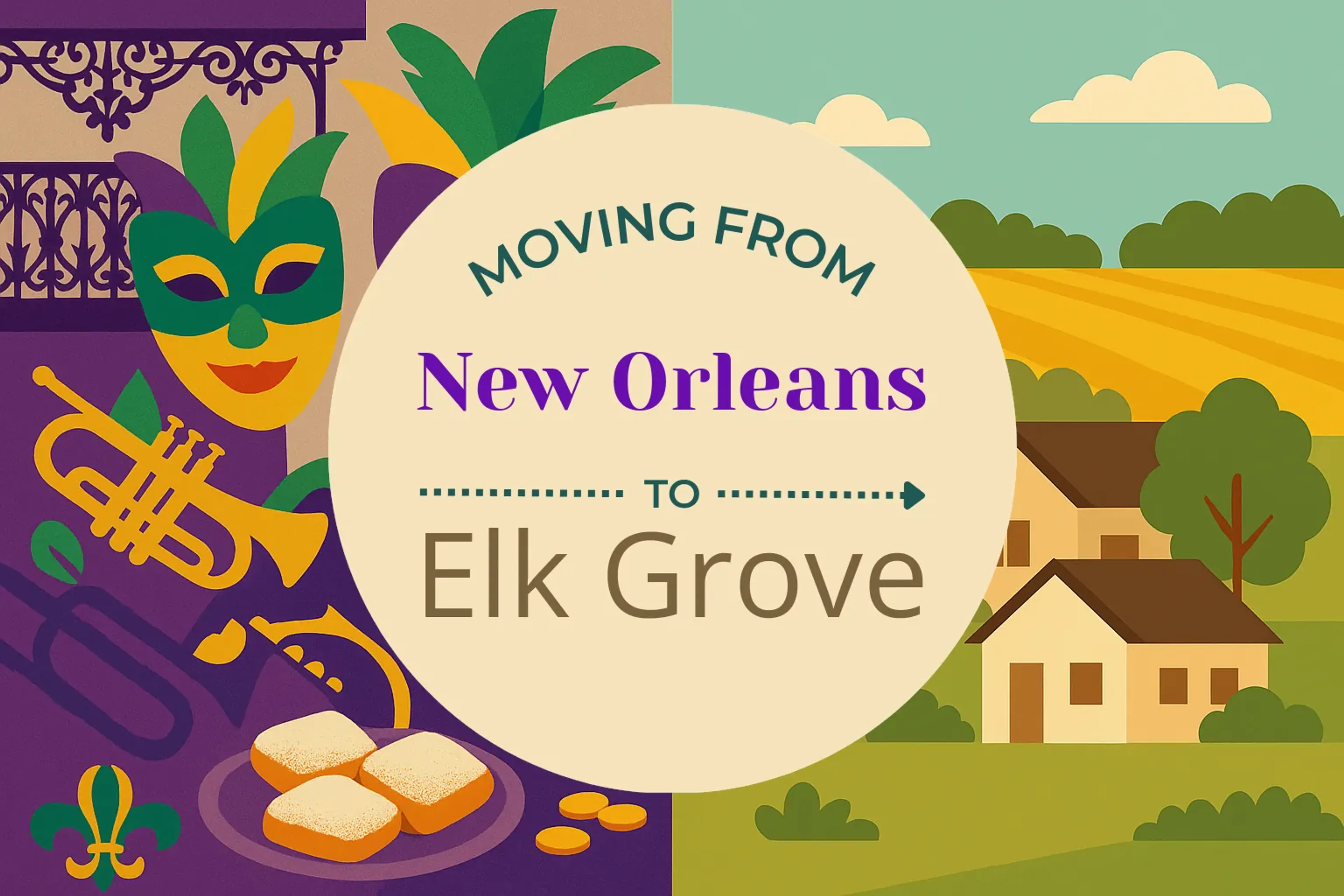 Side-by-side comparison of New Orleans to Elk Grove moving companies