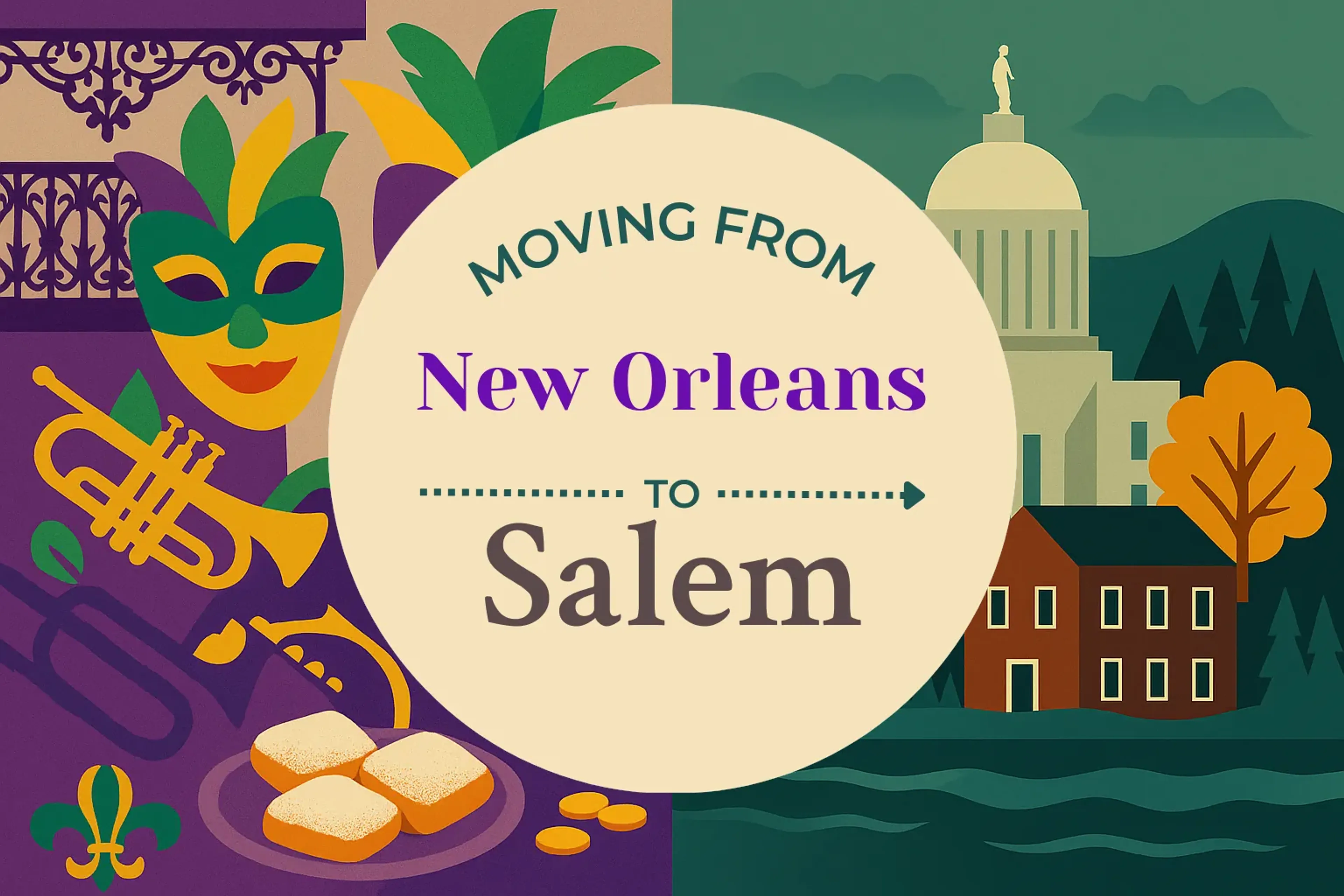 Side-by-side comparison of New Orleans to Salem moving companies