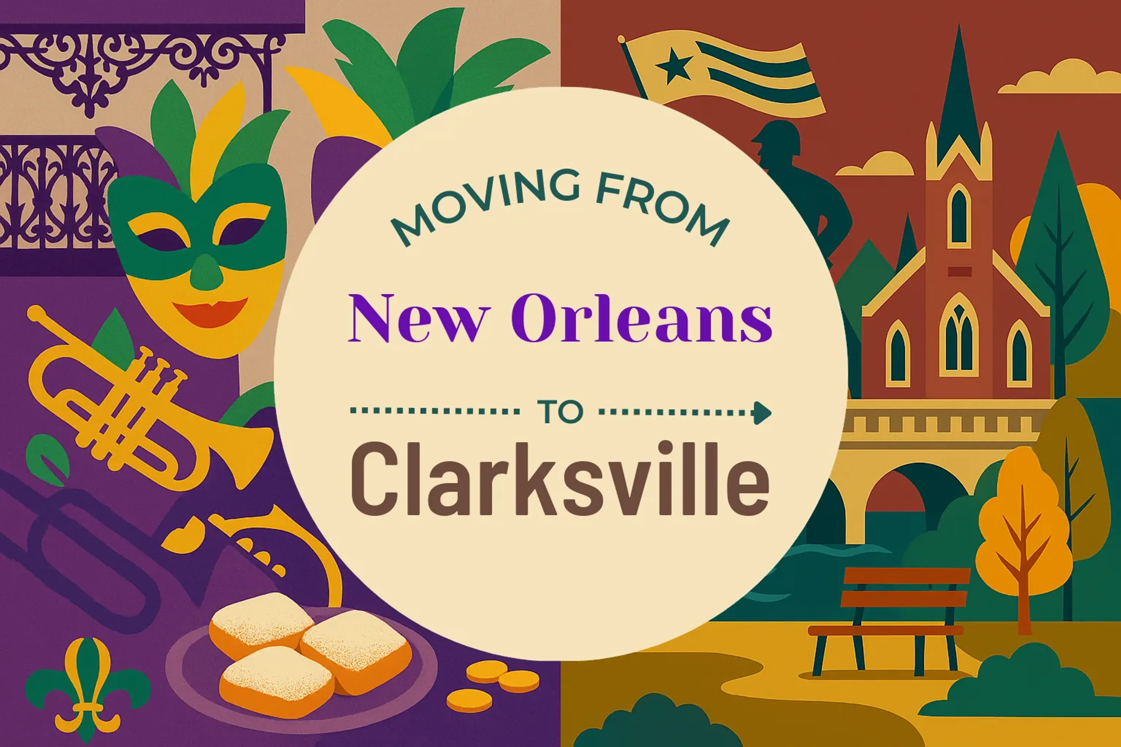 Side-by-side comparison of New Orleans to Clarksville moving companies