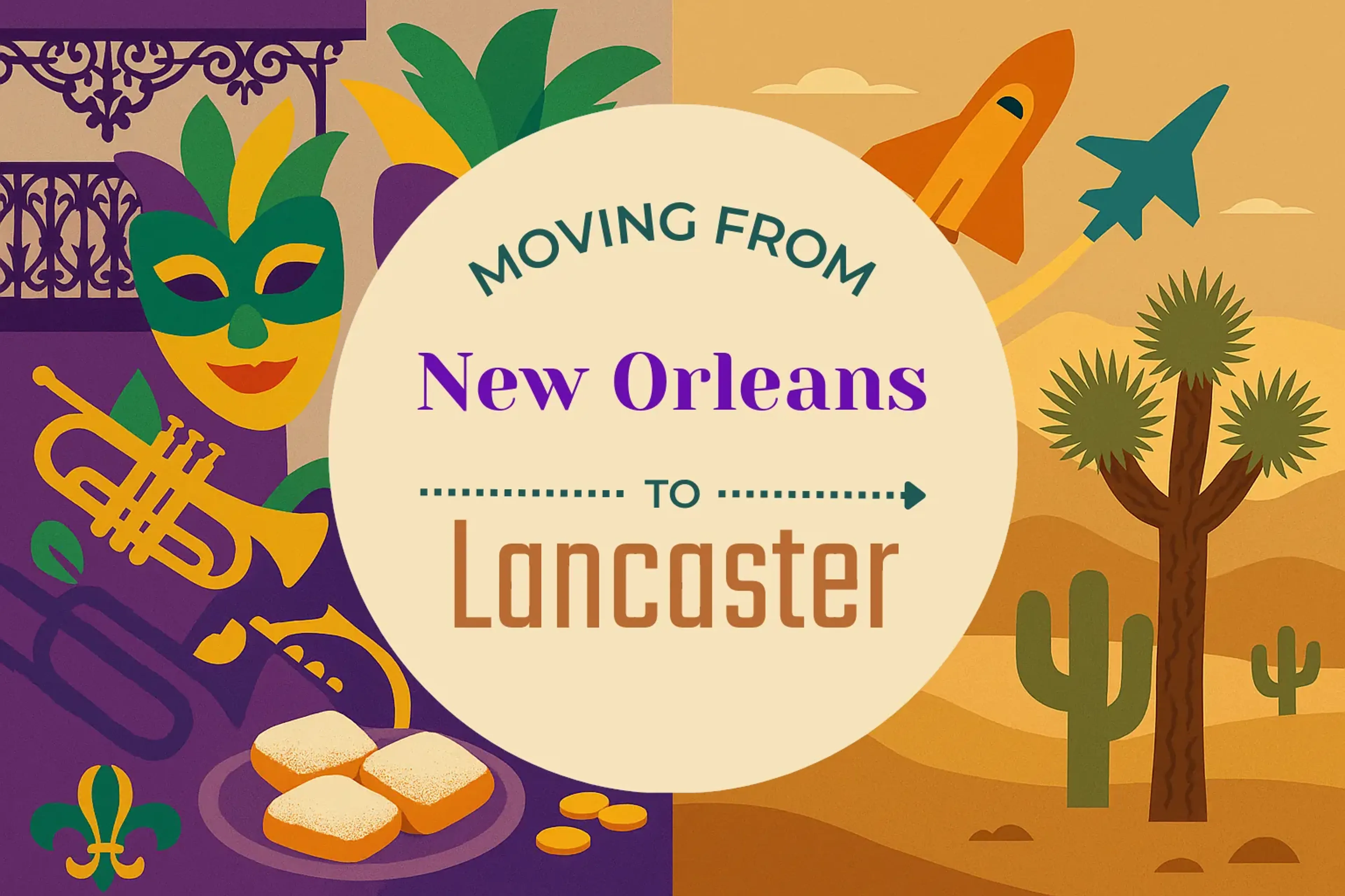 Side-by-side comparison of New Orleans to Lancaster moving companies