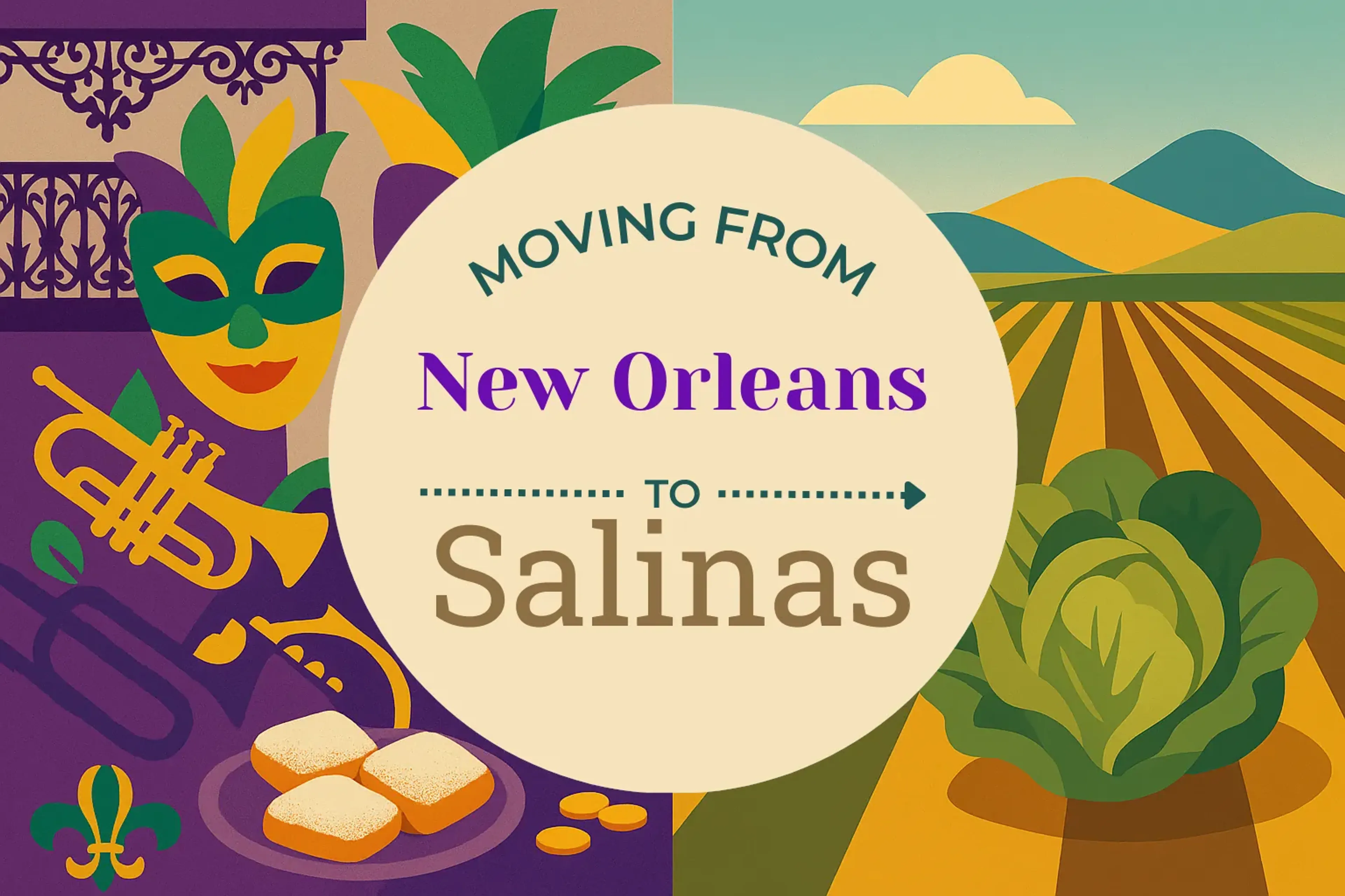 Side-by-side comparison of New Orleans to Salinas moving companies