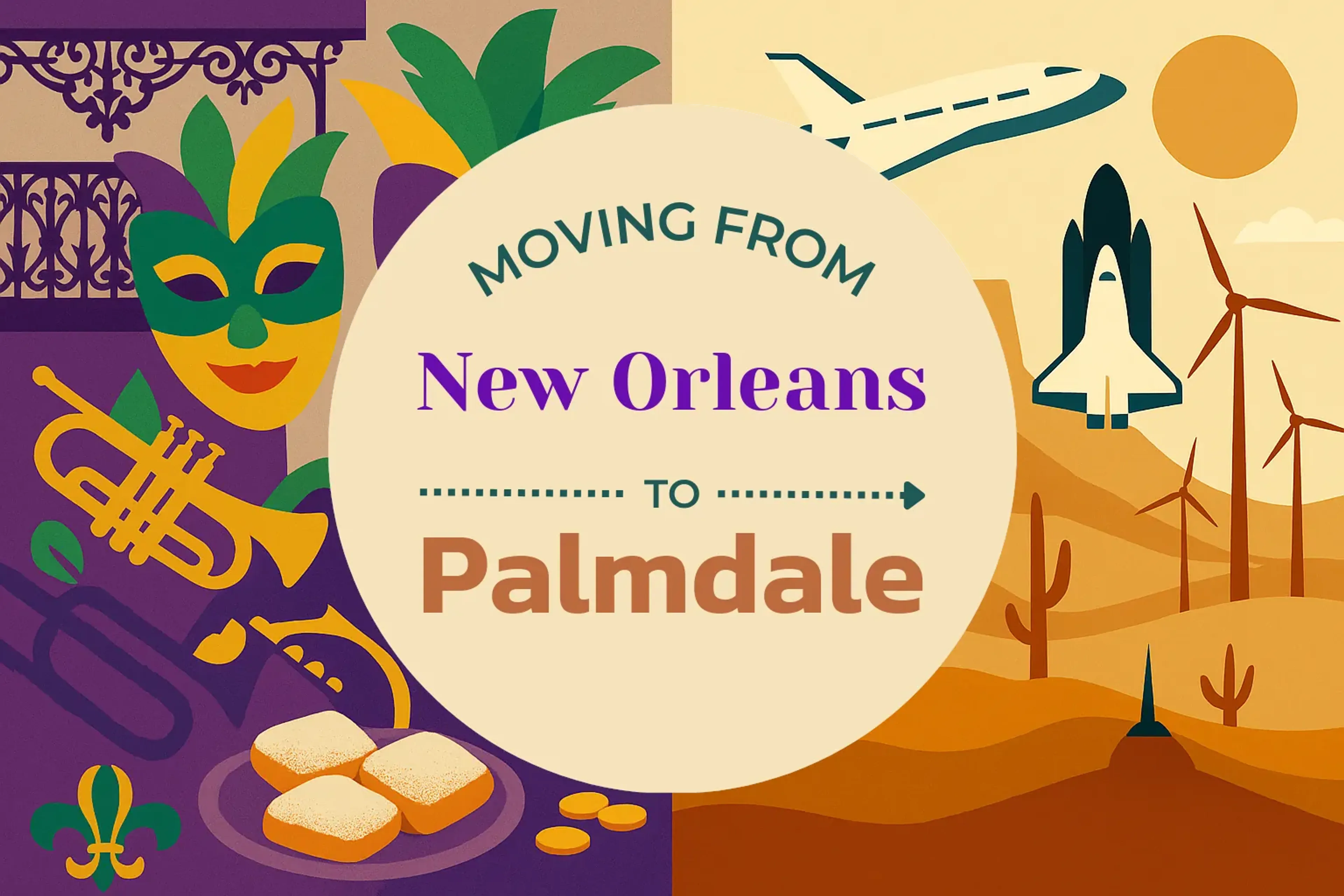 Side-by-side comparison of New Orleans to Palmdale moving companies