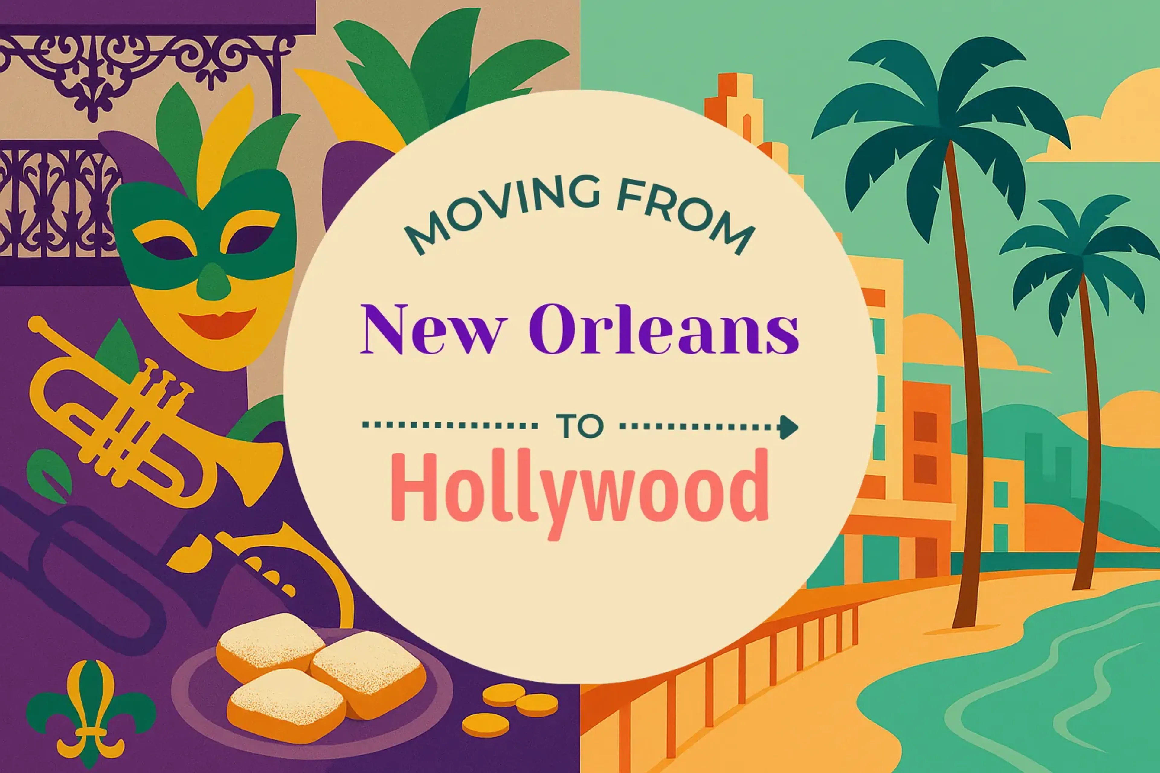 Side-by-side comparison of New Orleans to Hollywood moving companies