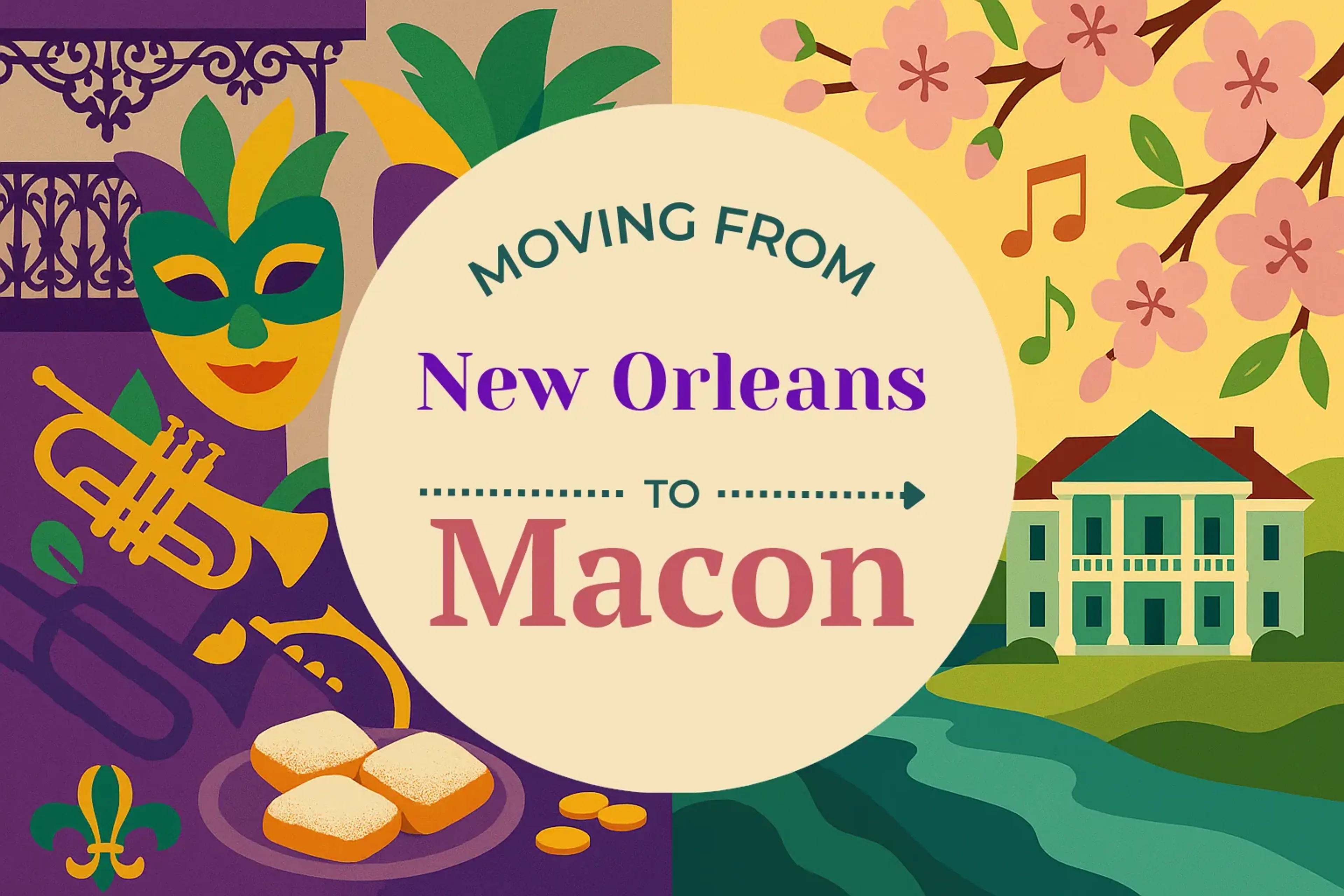 Side-by-side comparison of New Orleans to Macon moving companies