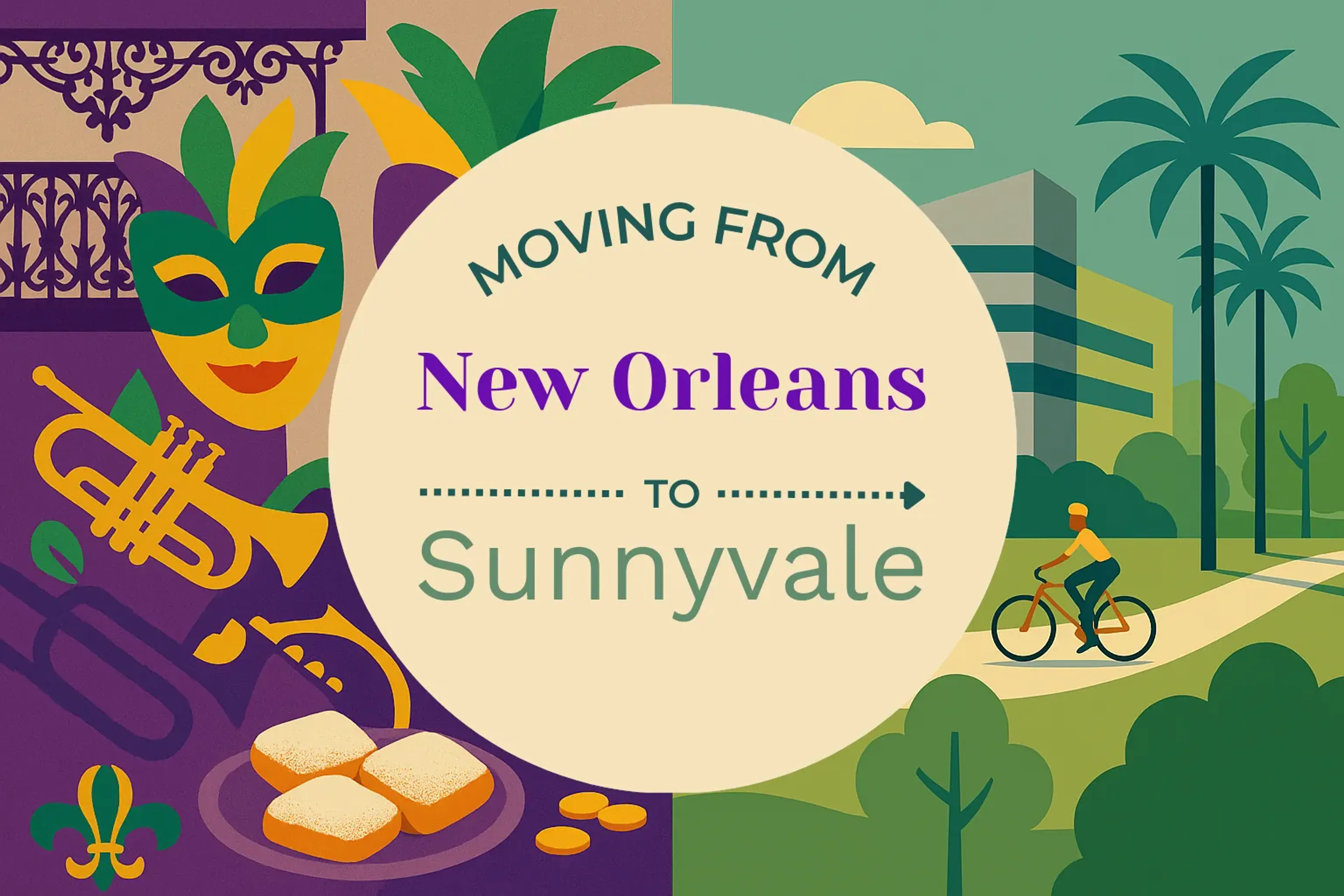 Side-by-side comparison of New Orleans to Sunnyvale moving companies
