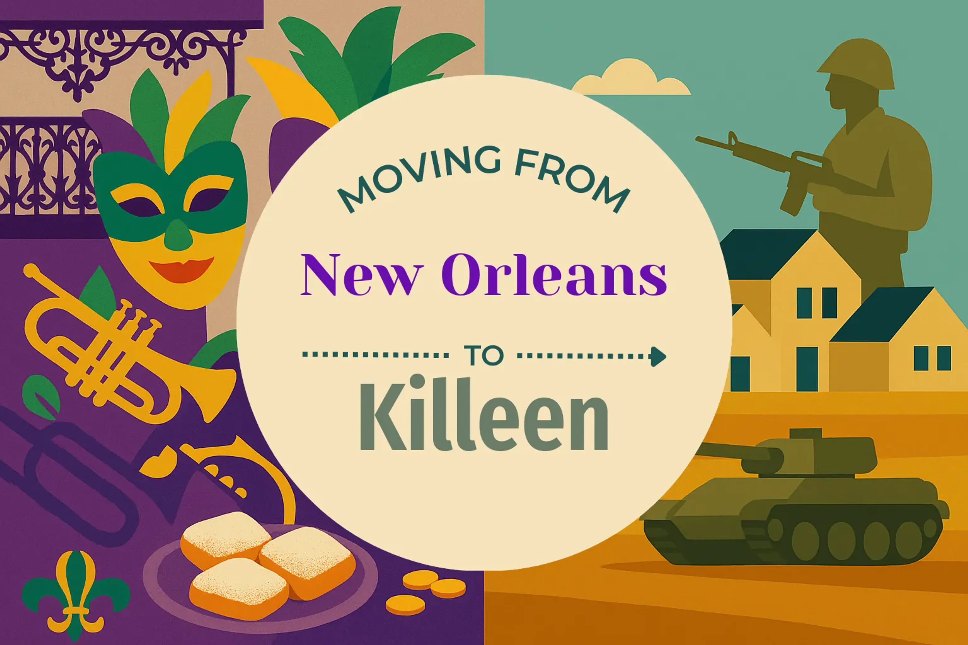 Side-by-side comparison of New Orleans to Killeen moving companies