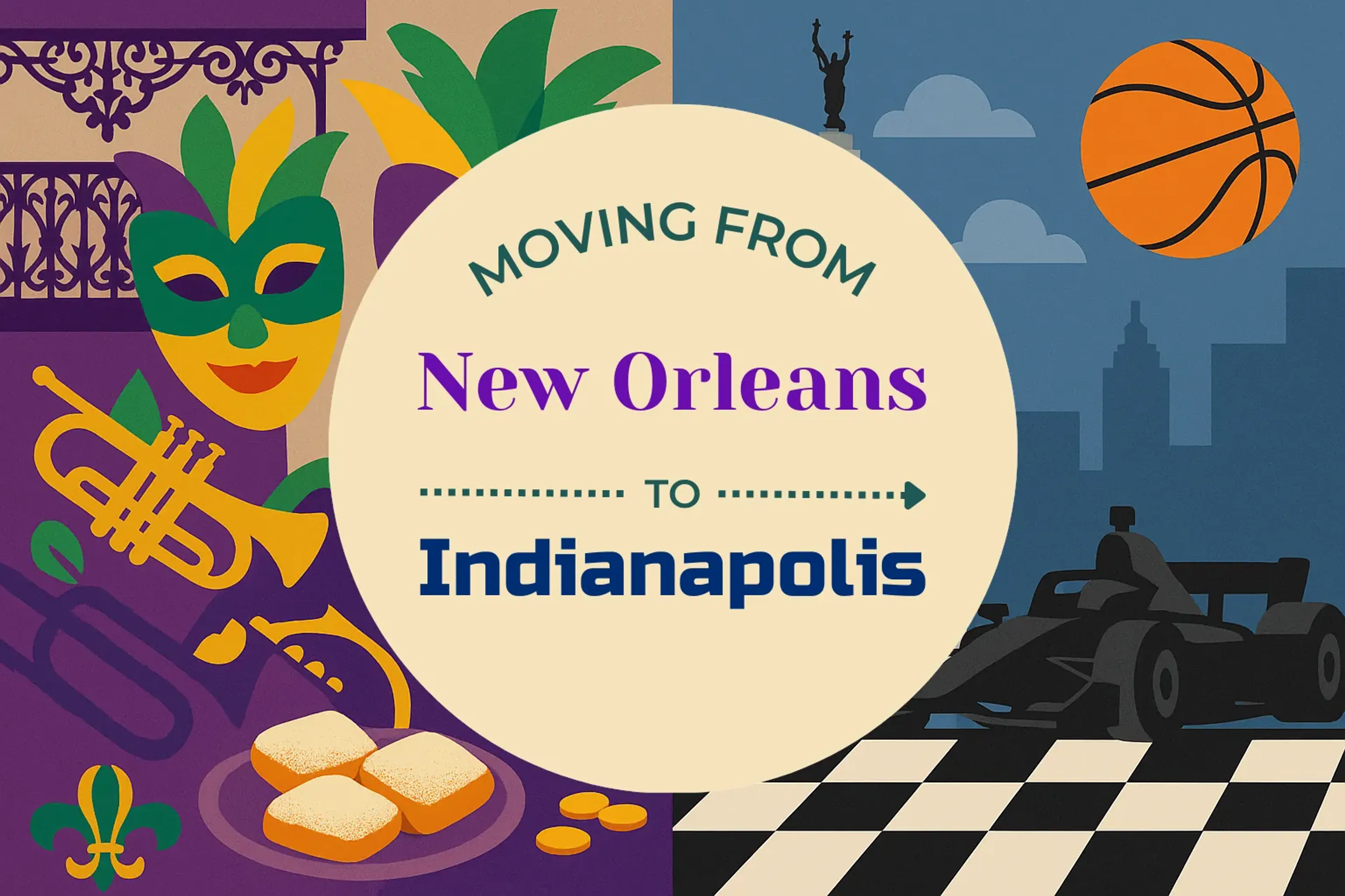 Side-by-side comparison of New Orleans to Indianapolis moving companies