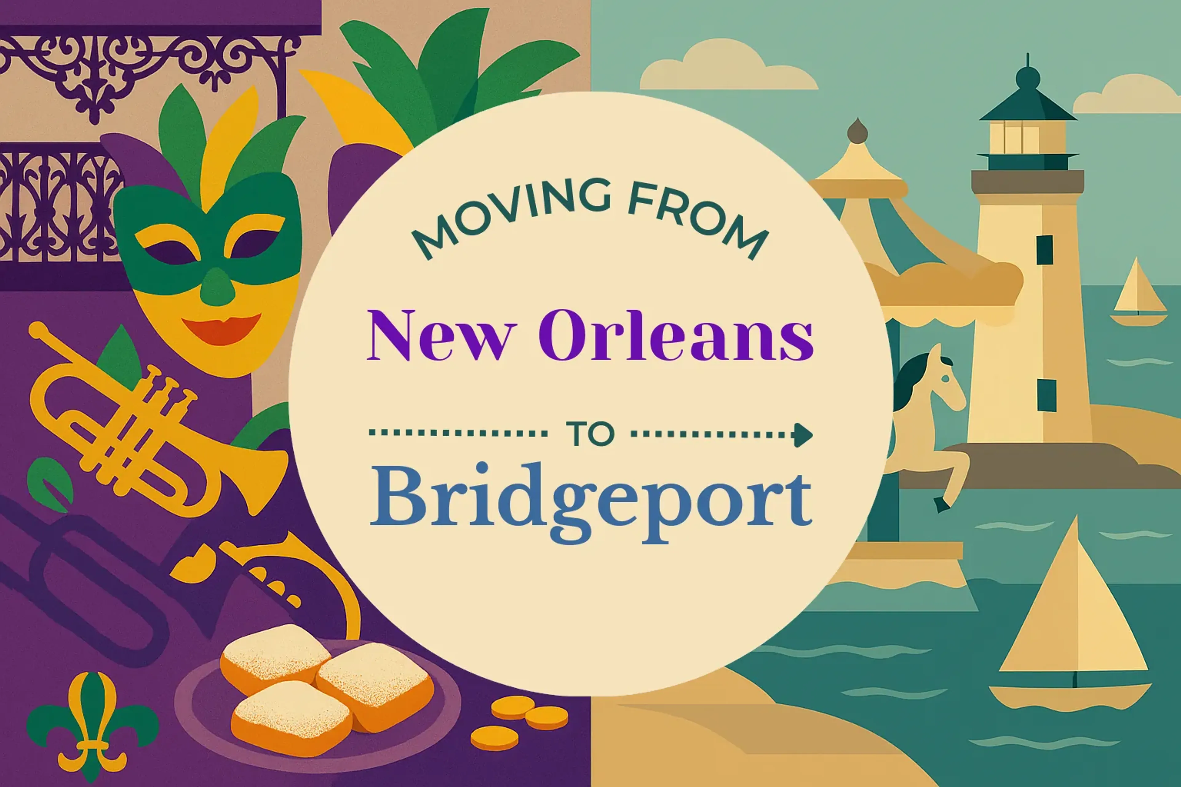 Side-by-side comparison of New Orleans to Bridgeport moving companies