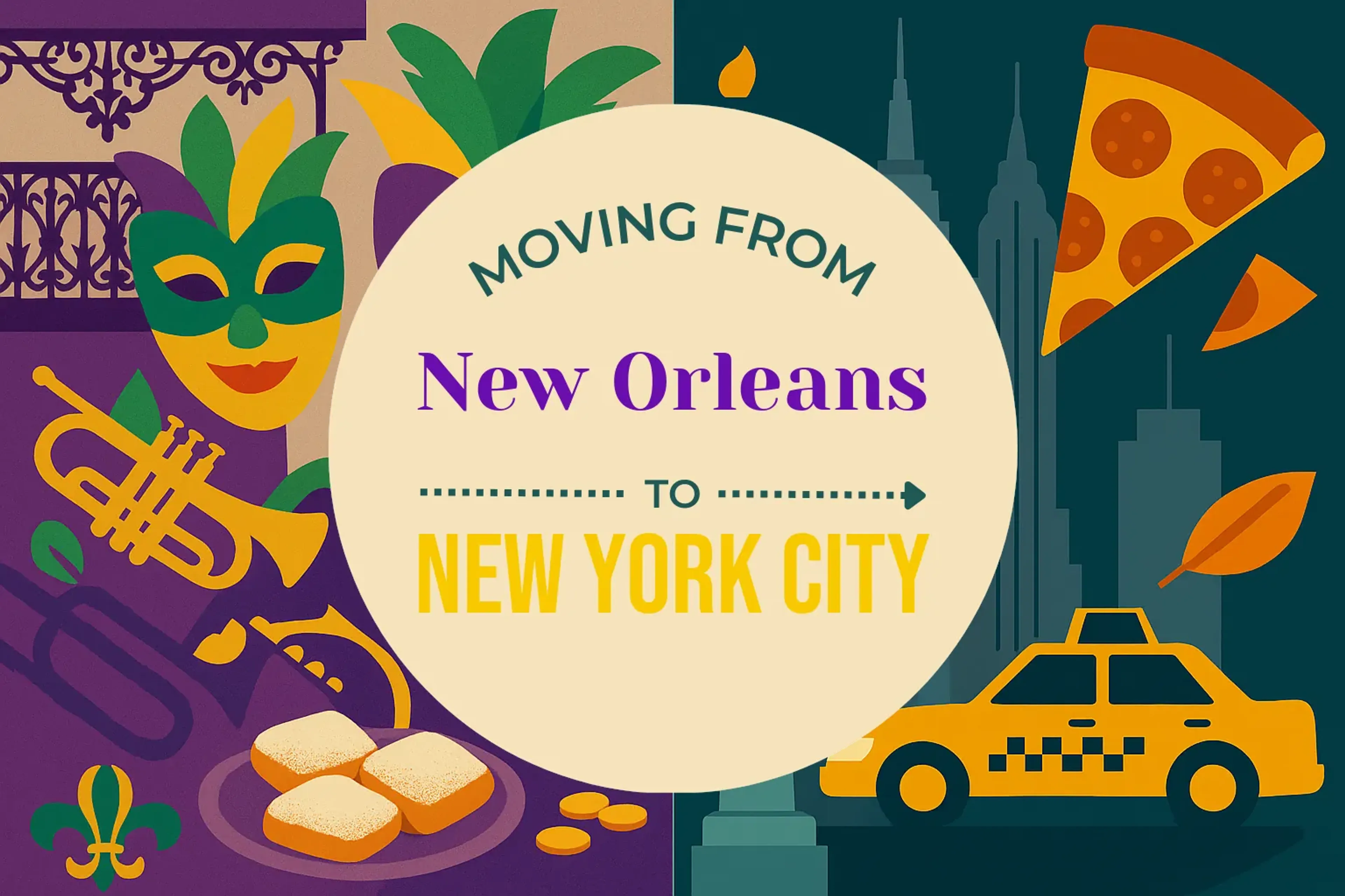 Side-by-side comparison of New Orleans to New York City moving companies