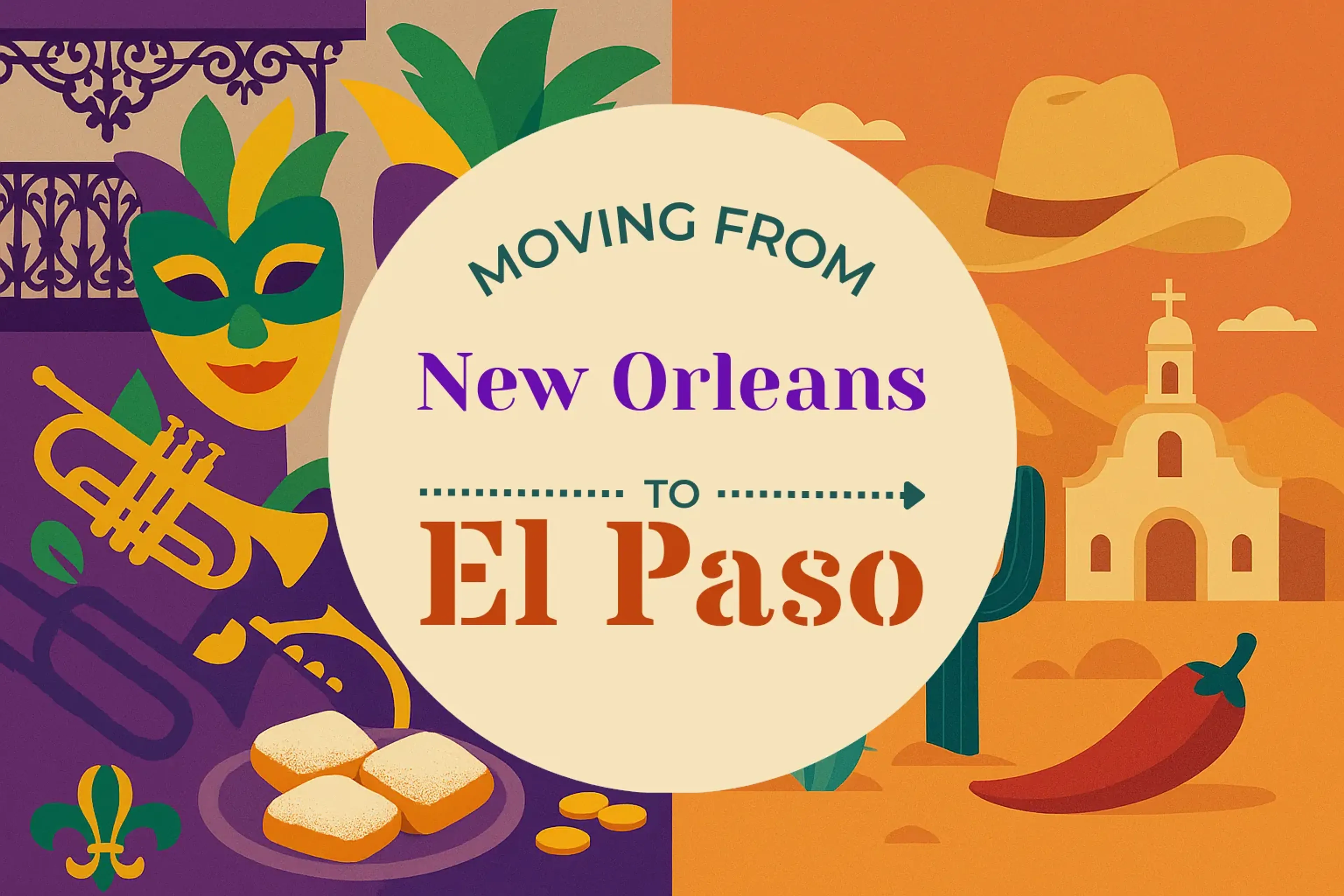 Side-by-side comparison of New Orleans to El Paso moving companies