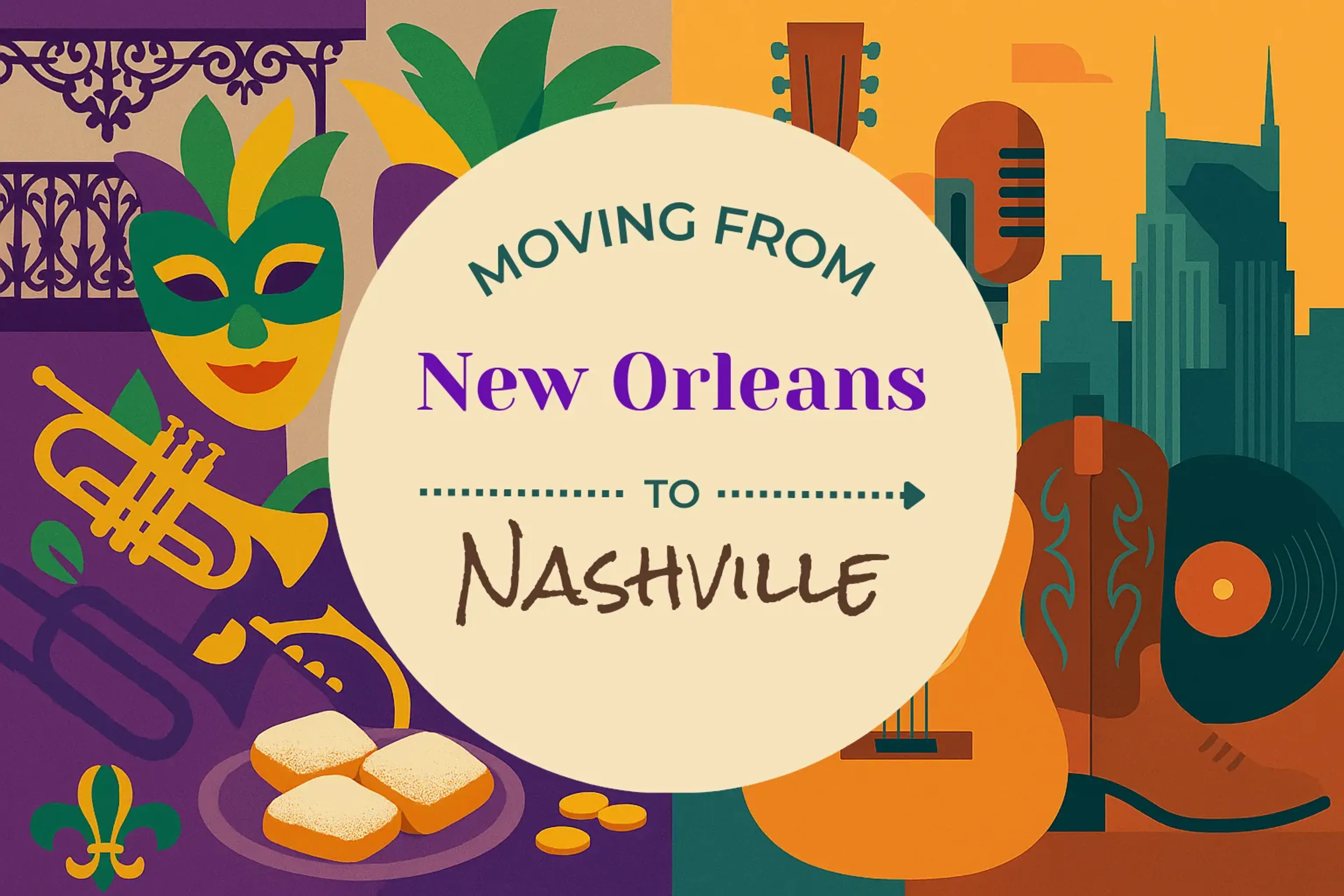 Side-by-side comparison of New Orleans to Nashville moving companies