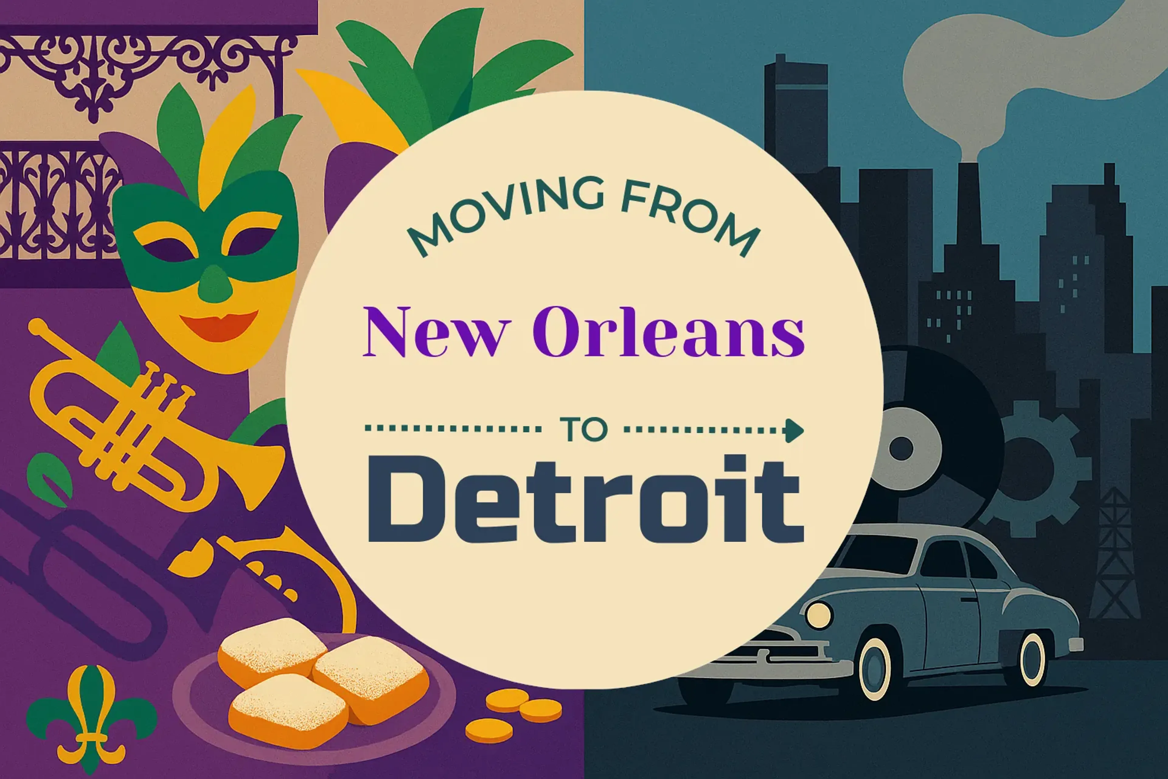 Side-by-side comparison of New Orleans to Detroit moving companies