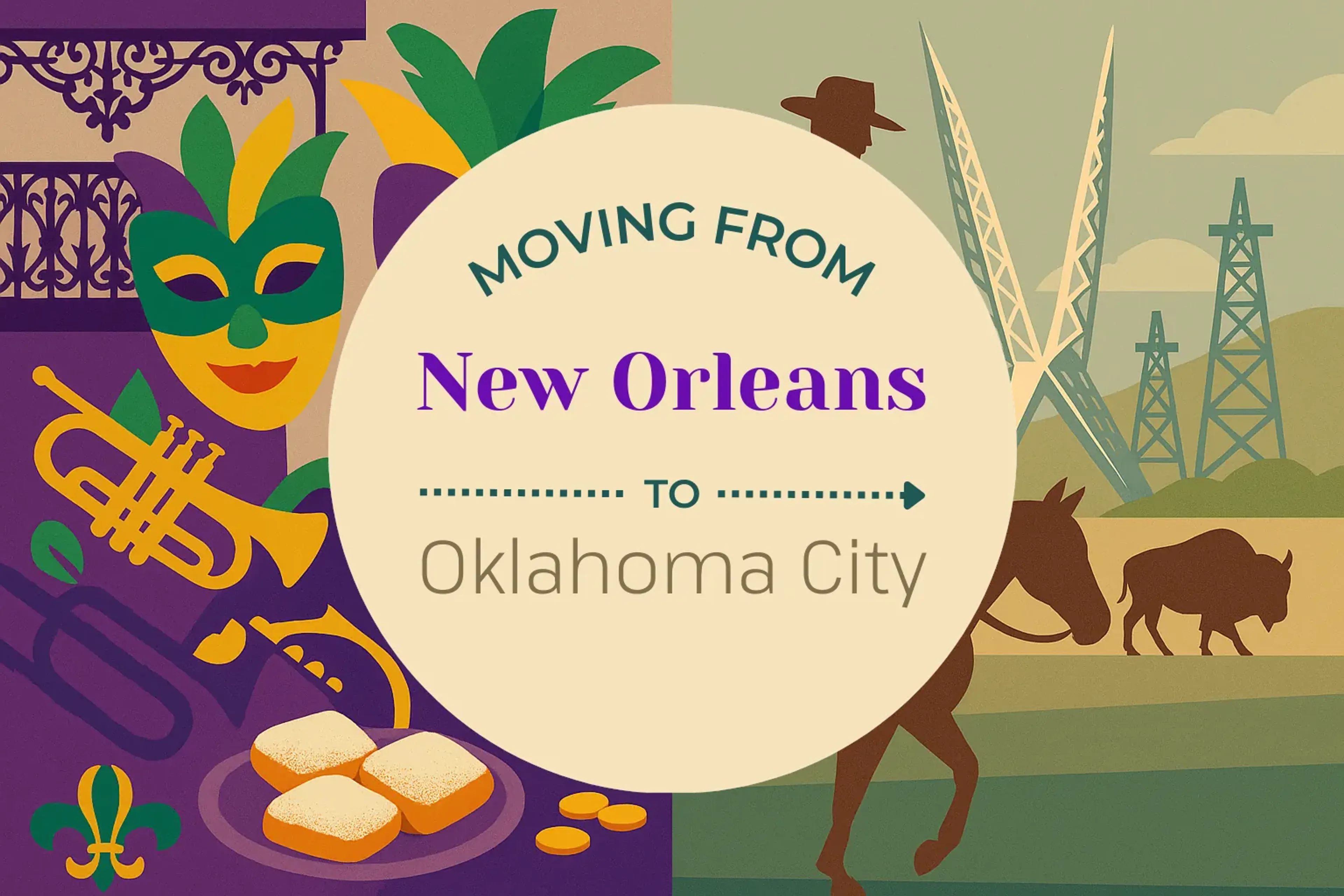Side-by-side comparison of New Orleans to Oklahoma City moving companies