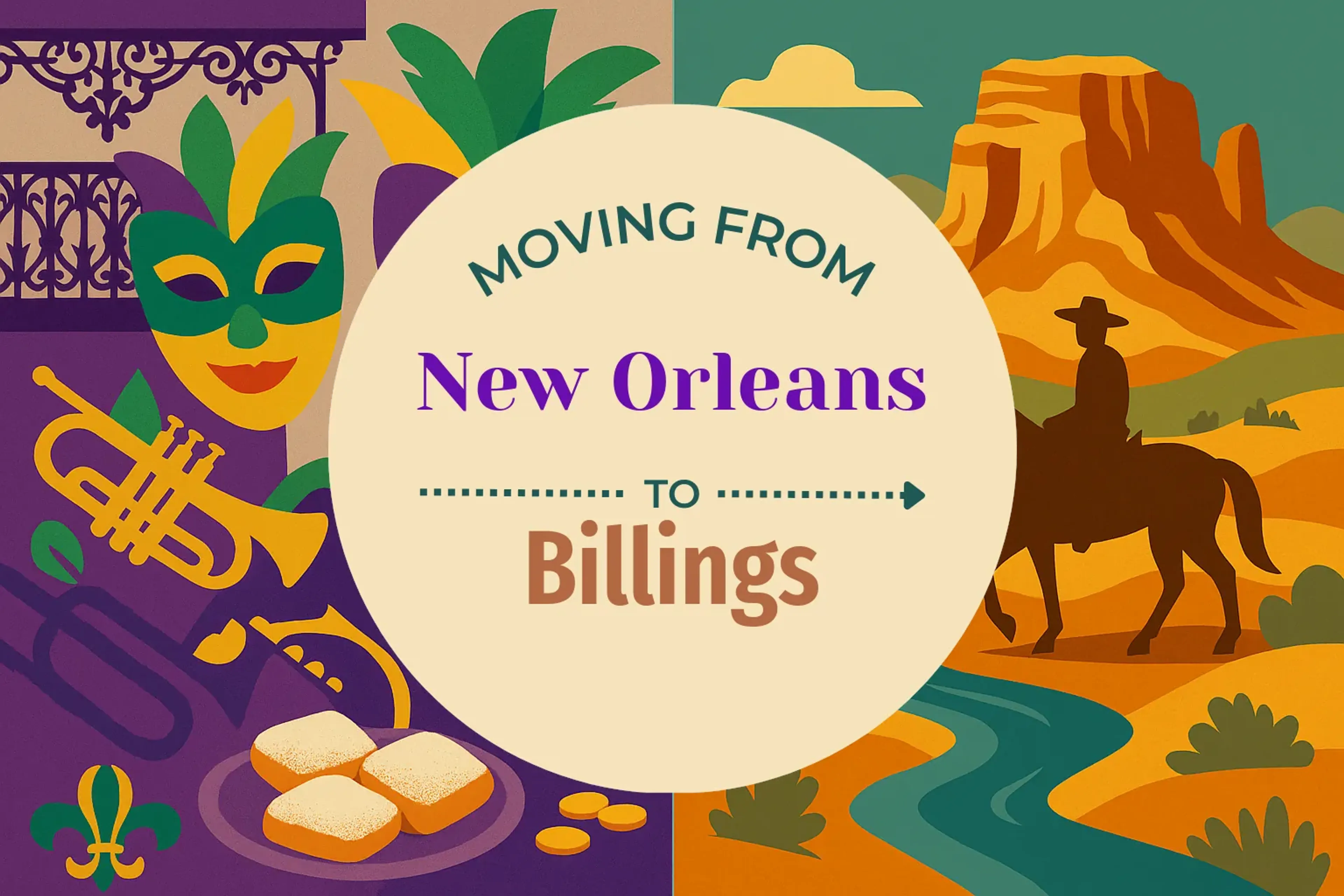 Side-by-side comparison of New Orleans to Billings moving companies