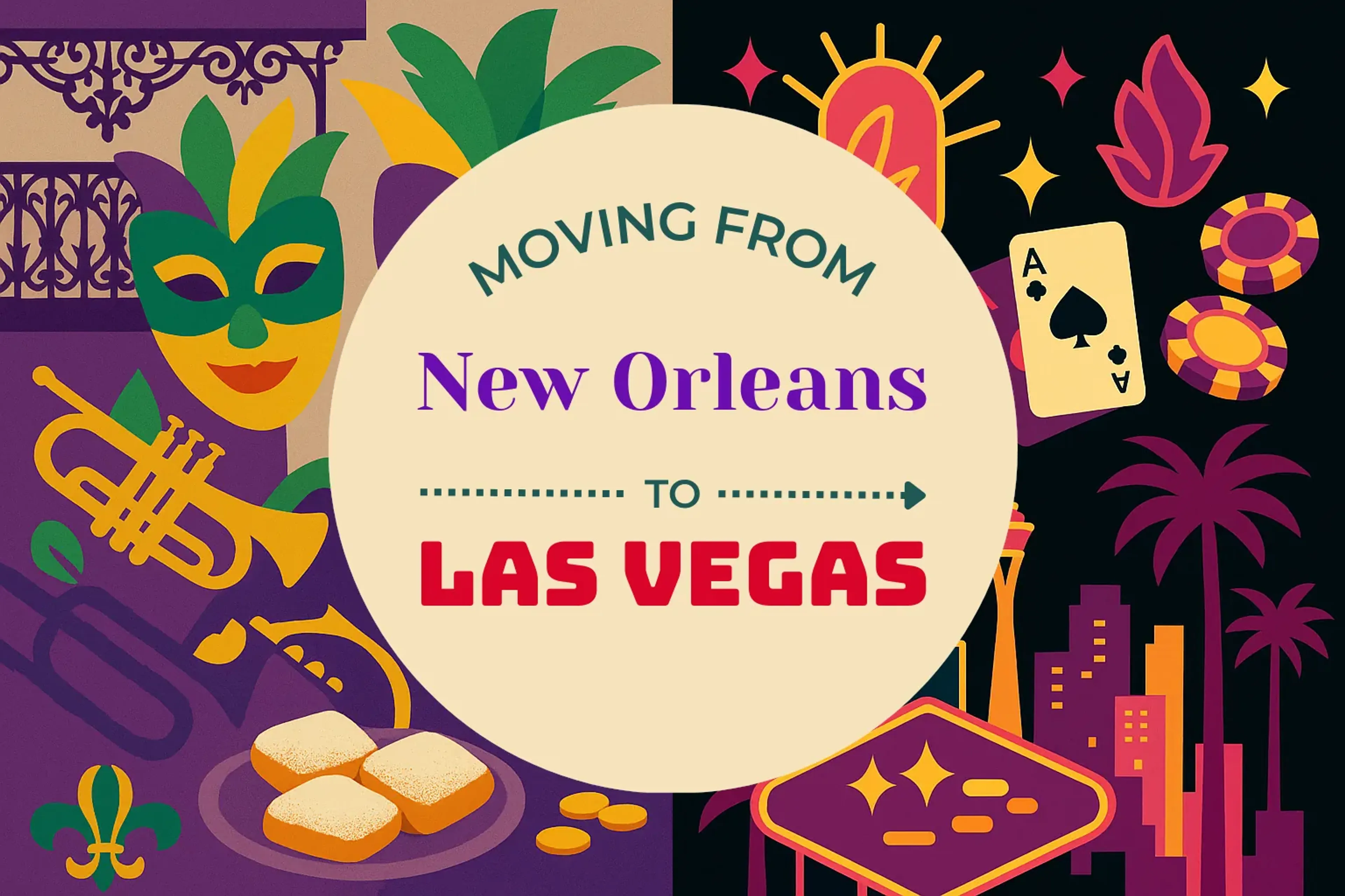 Side-by-side comparison of New Orleans to Las Vegas moving companies