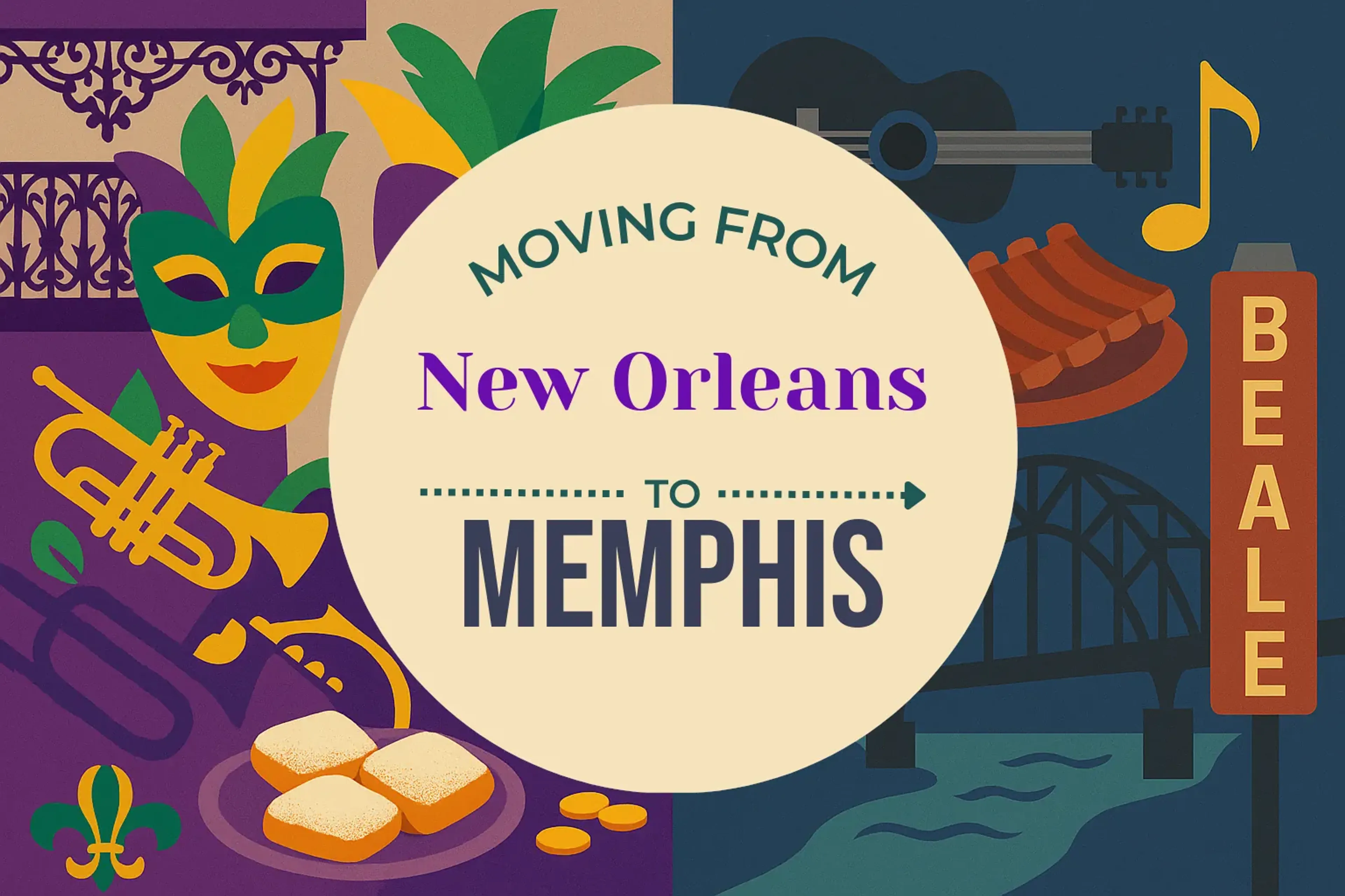 Side-by-side comparison of New Orleans to Memphis moving companies