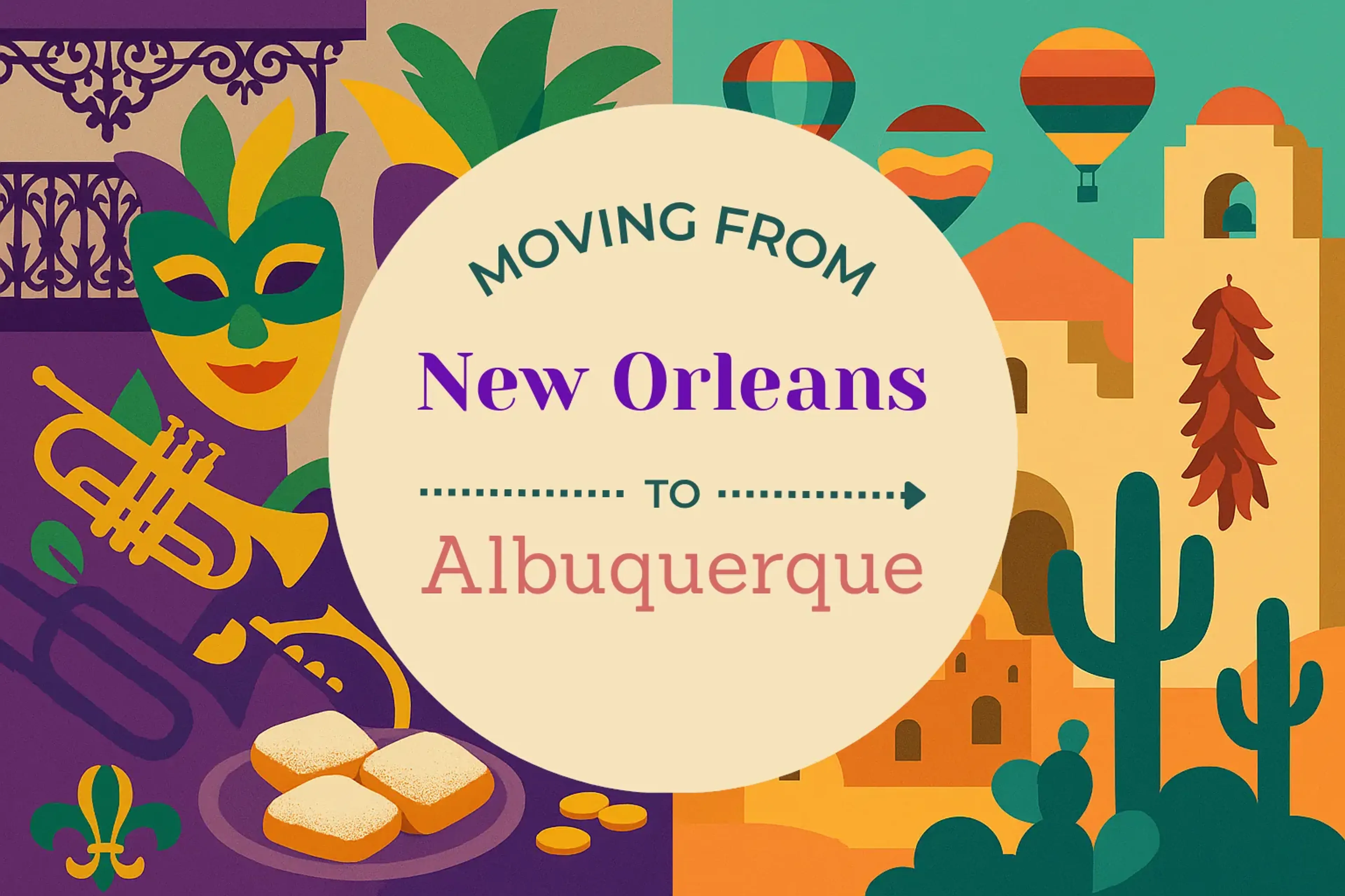 Side-by-side comparison of New Orleans to Albuquerque moving companies