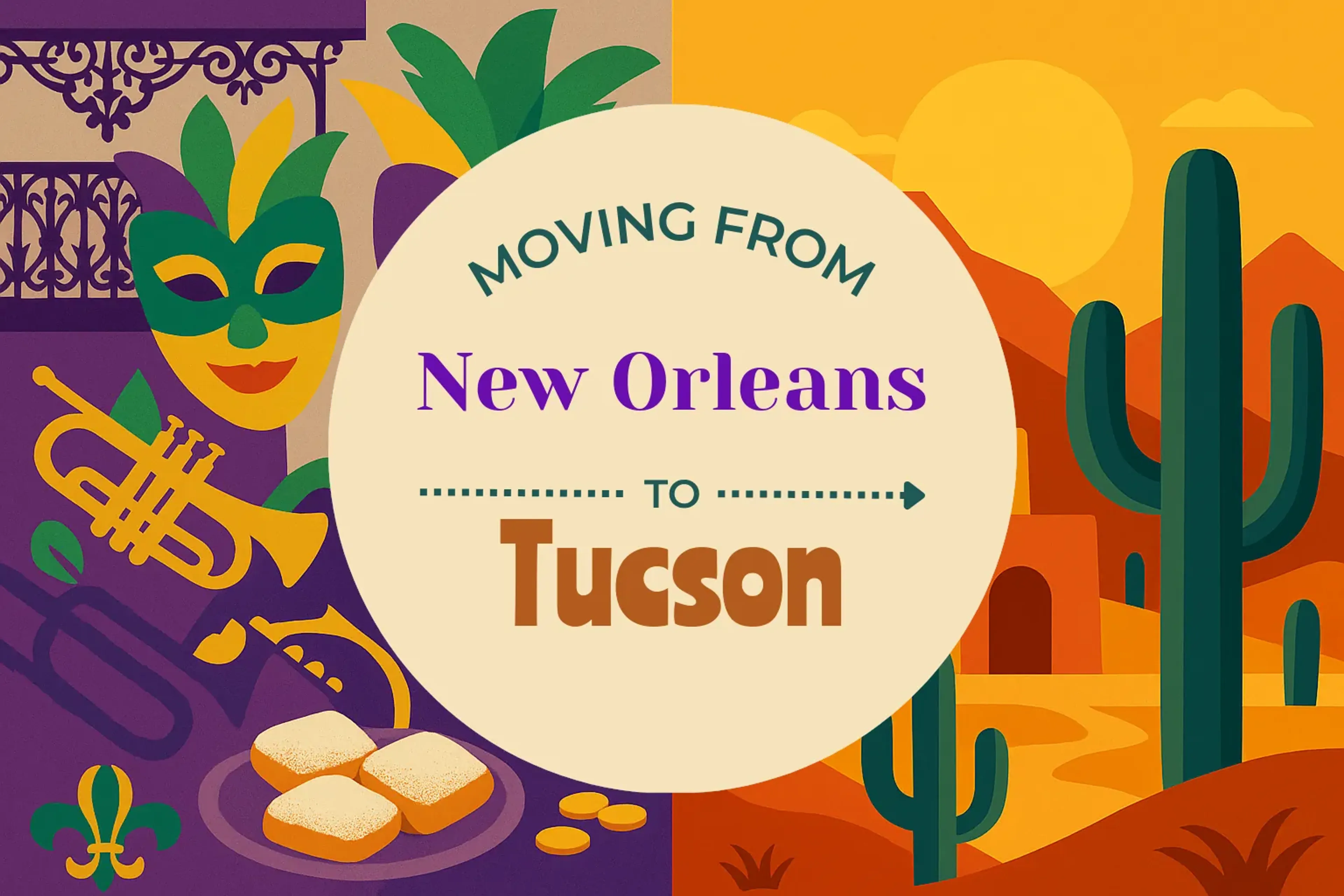 Side-by-side comparison of New Orleans to Tucson moving companies