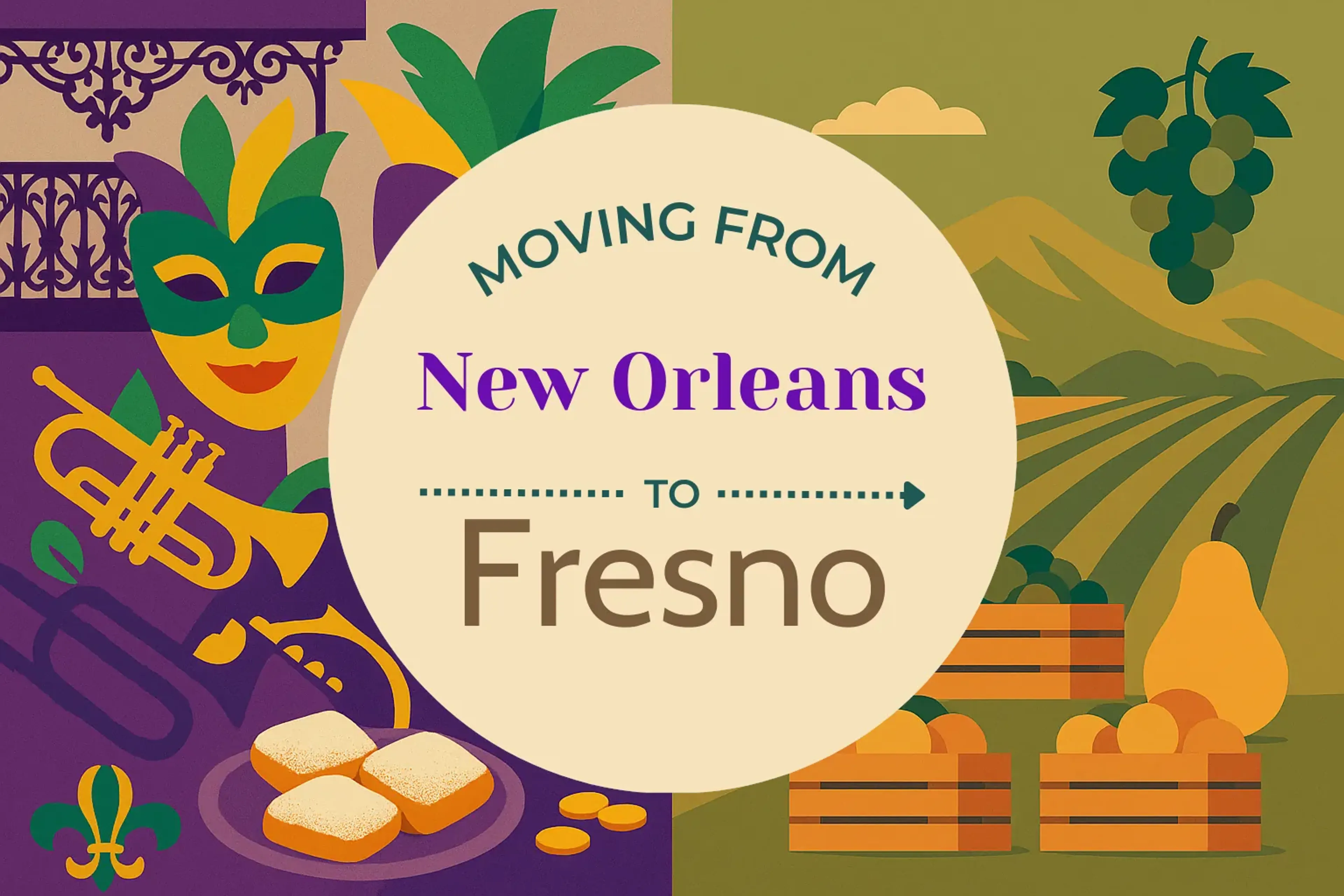 Side-by-side comparison of New Orleans to Fresno moving companies