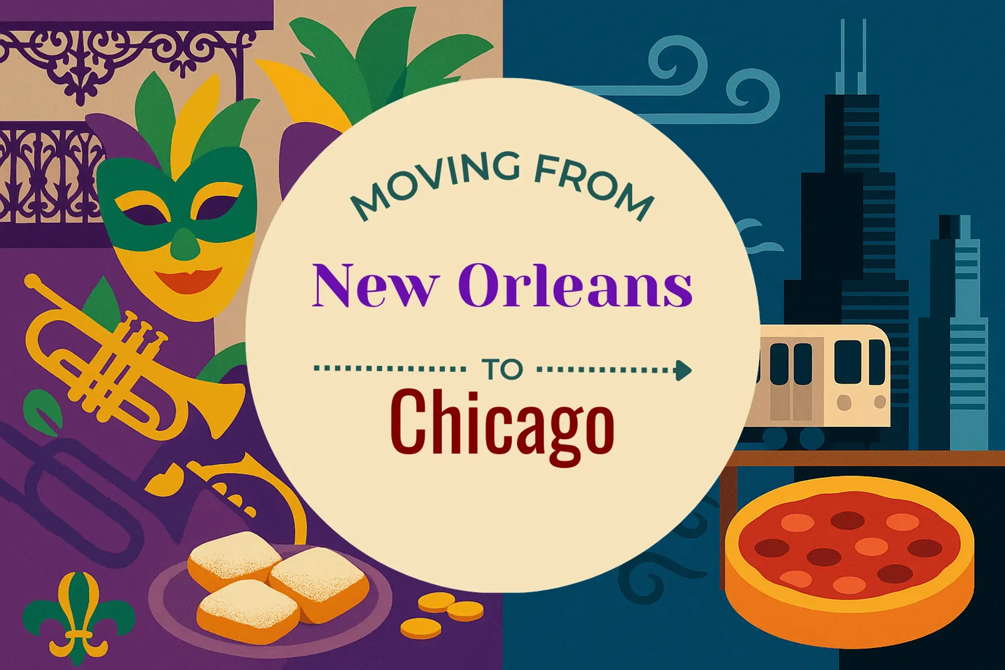 Side-by-side comparison of New Orleans to Chicago moving companies