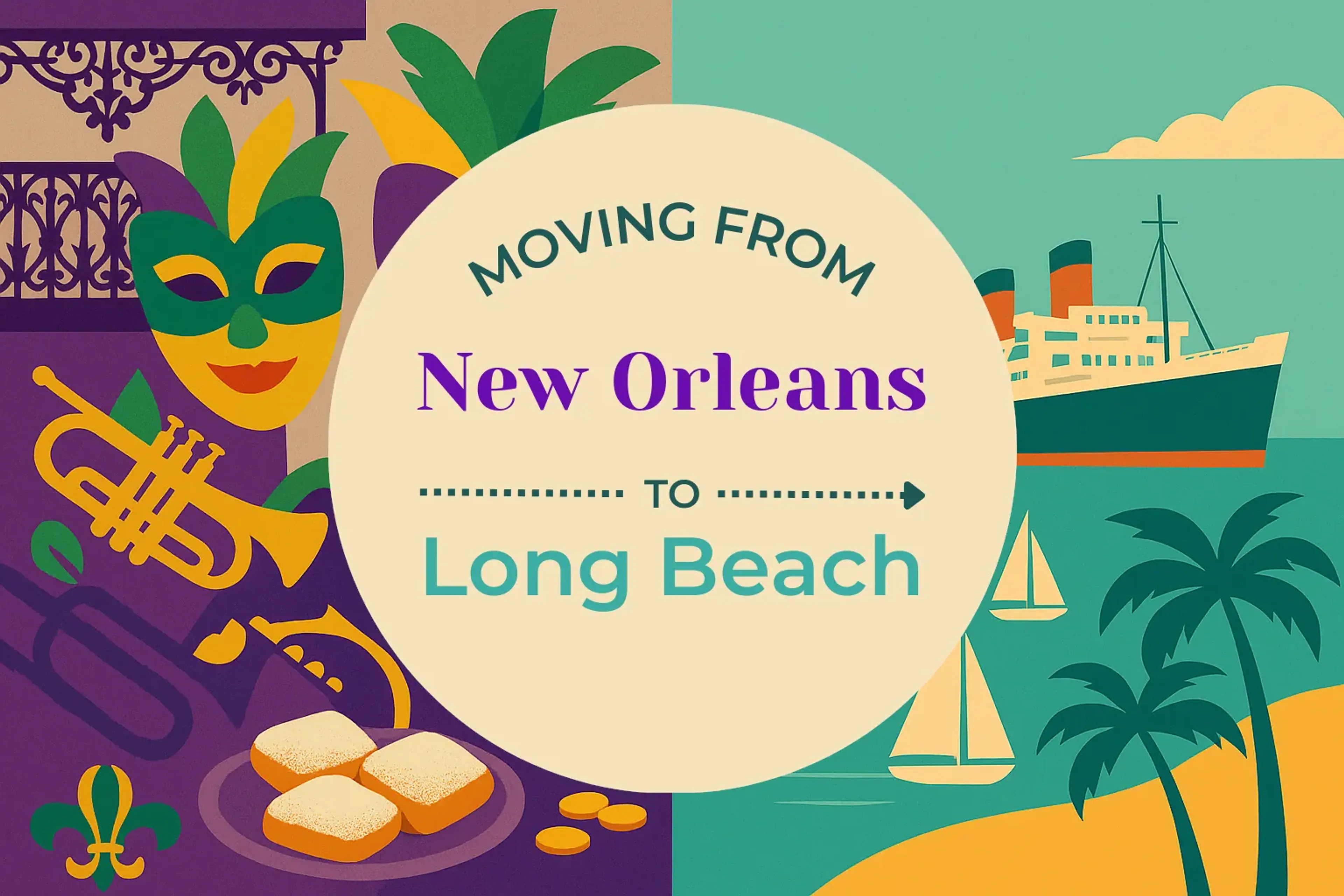 Side-by-side comparison of New Orleans to Long Beach moving companies