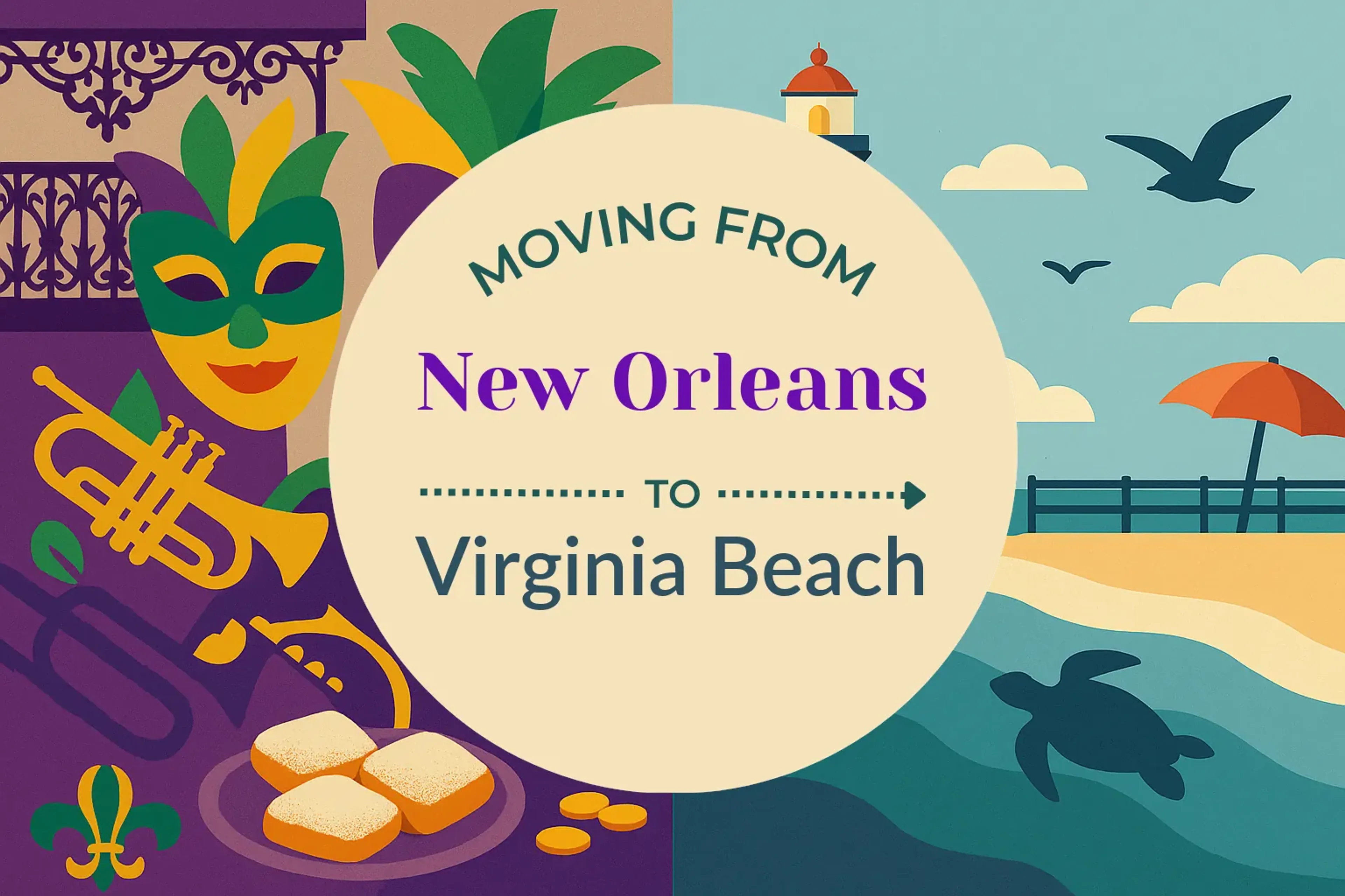 Side-by-side comparison of New Orleans to Virginia Beach moving companies