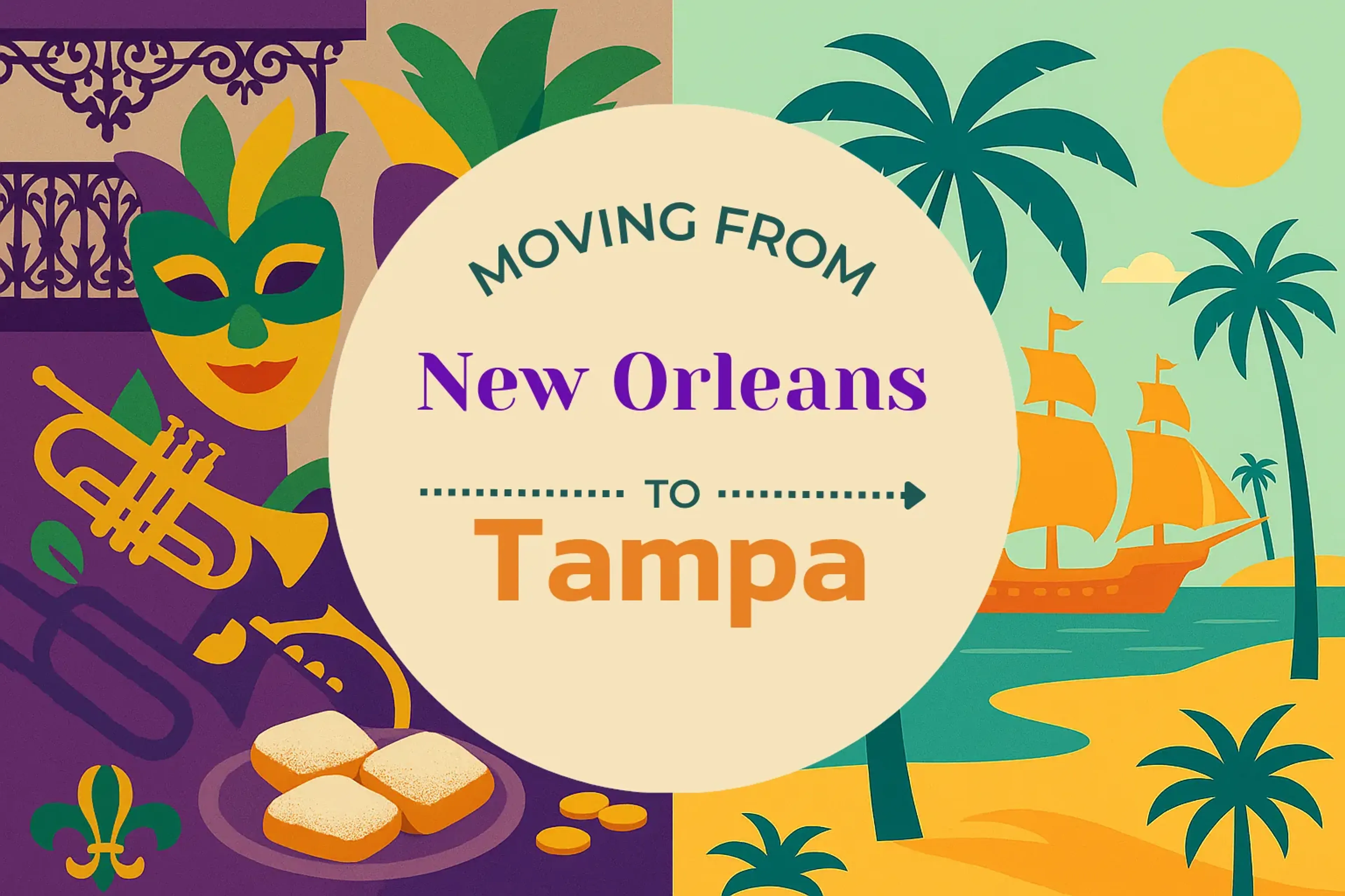 Side-by-side comparison of New Orleans to Tampa moving companies