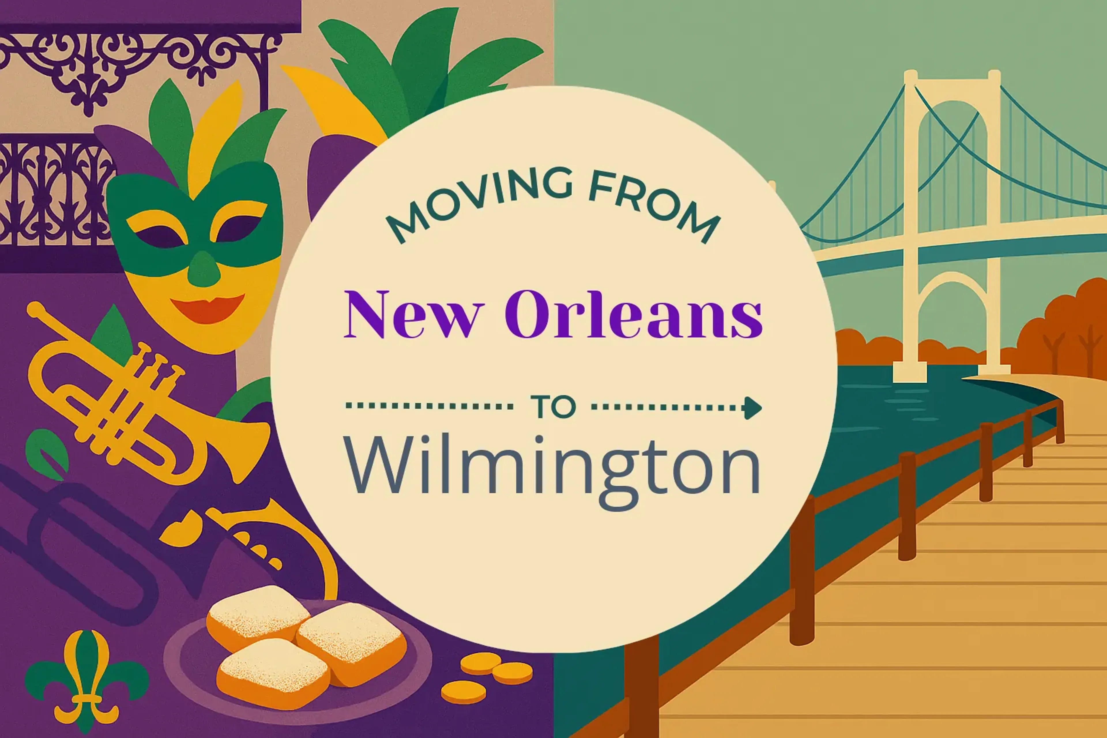 Side-by-side comparison of New Orleans to Wilmington moving companies