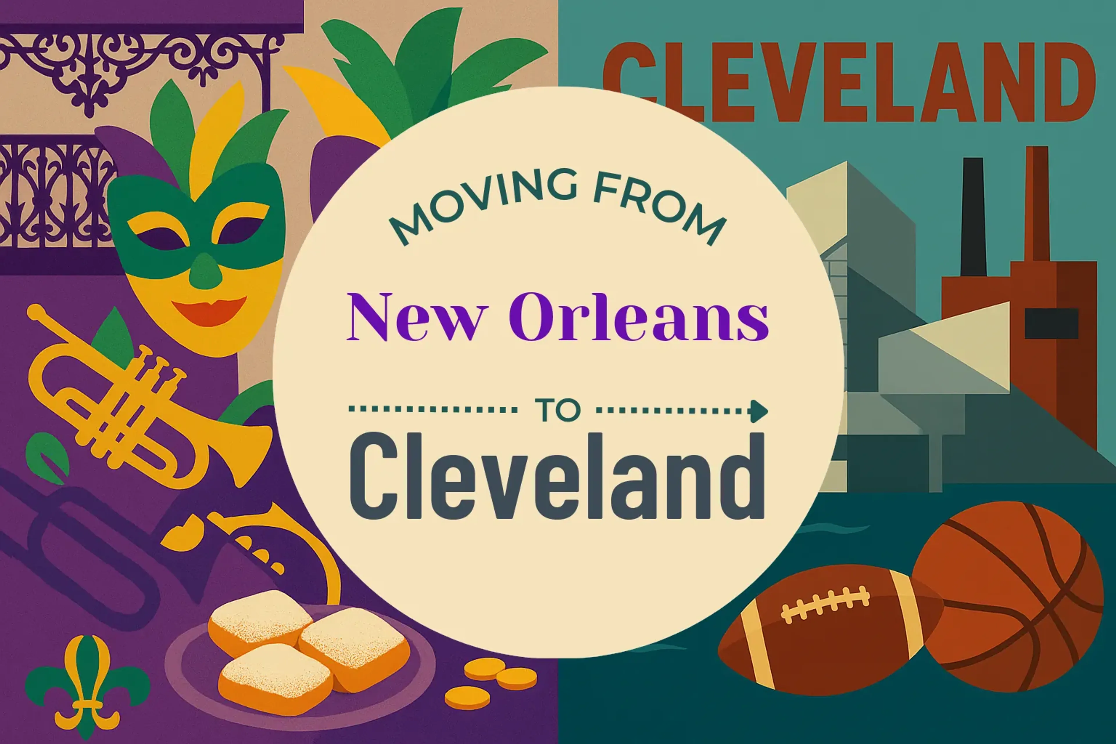 Side-by-side comparison of New Orleans to Cleveland moving companies