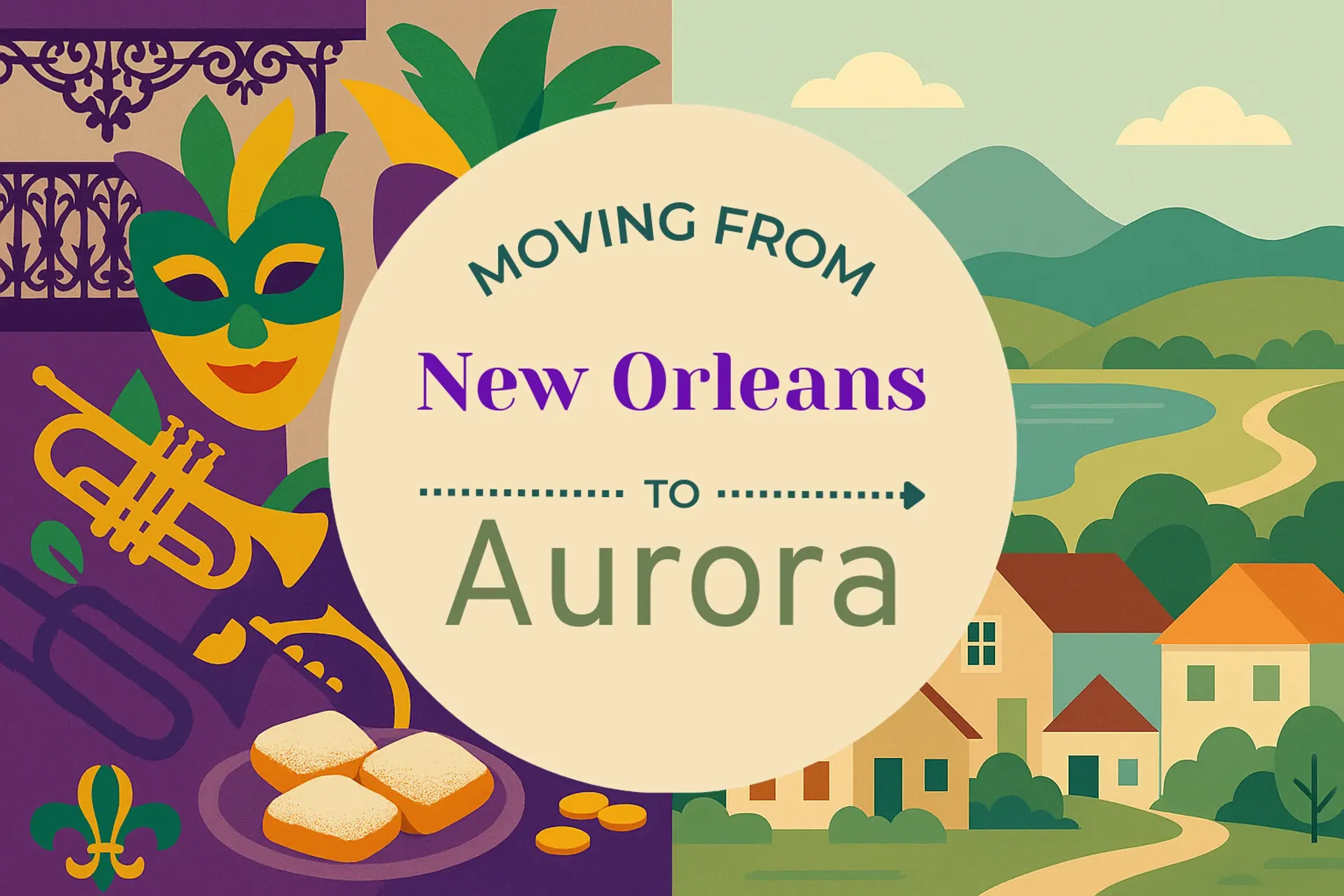 Side-by-side comparison of New Orleans to Aurora moving companies