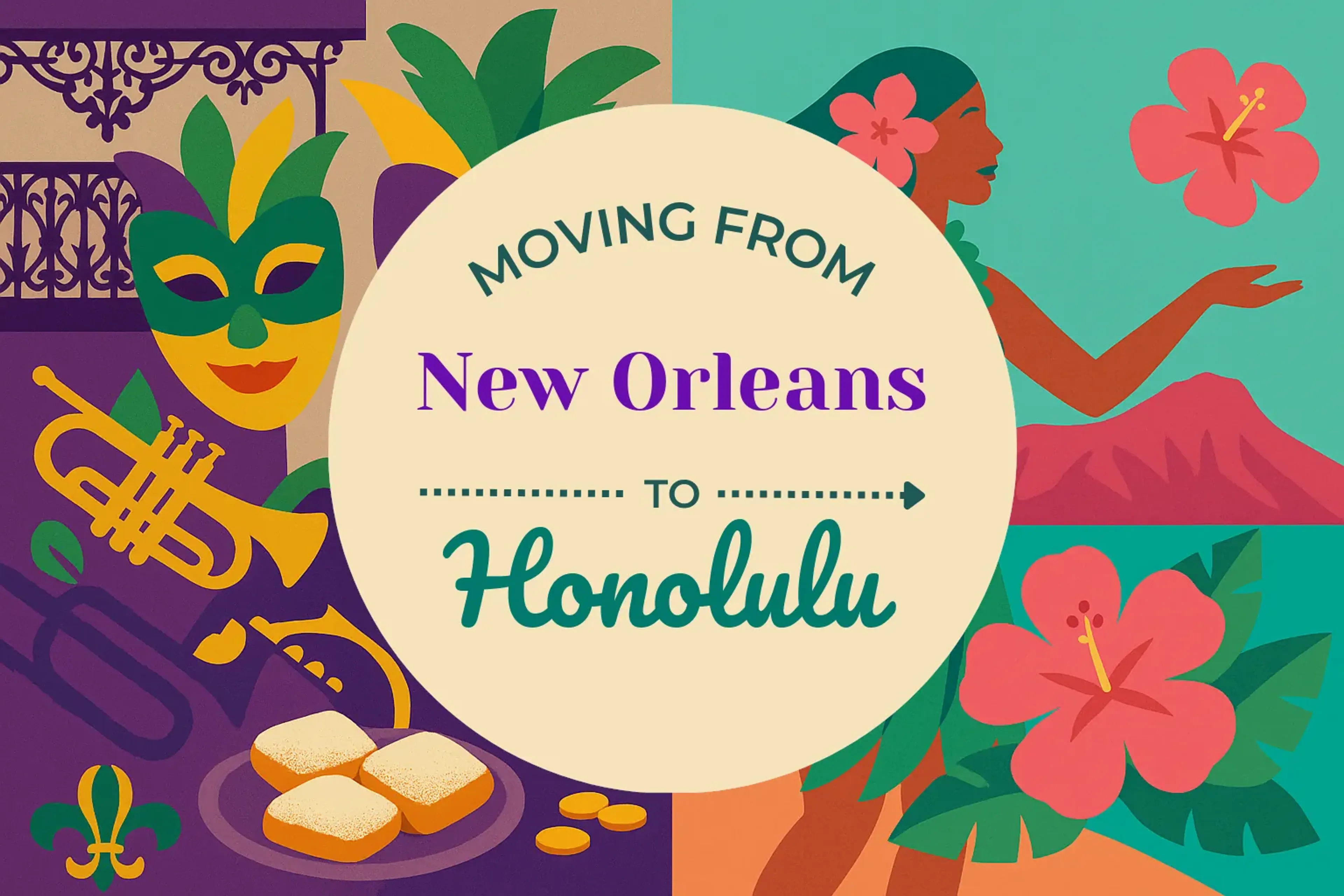 Side-by-side comparison of New Orleans to Honolulu moving companies