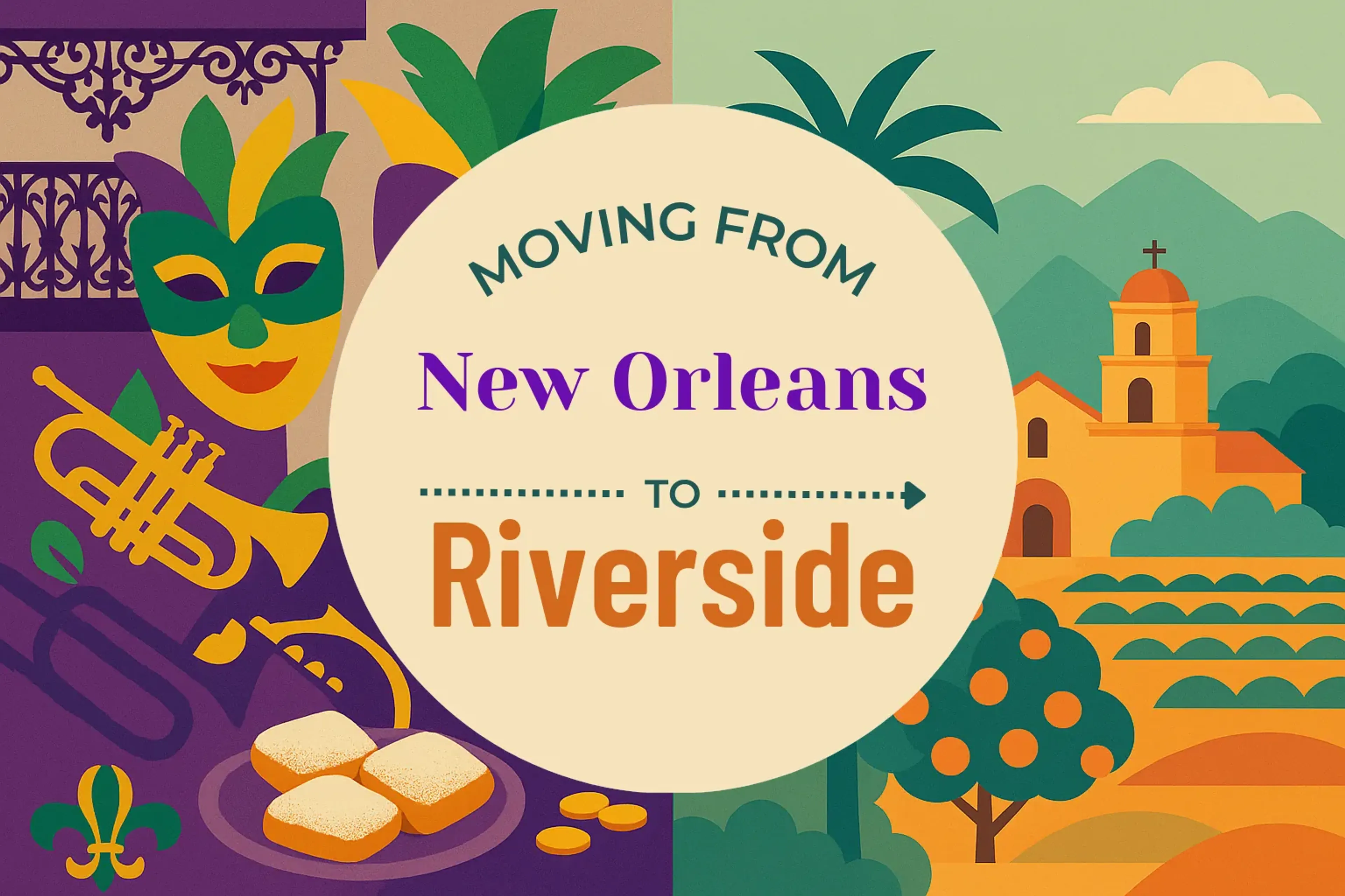 Side-by-side comparison of New Orleans to Riverside moving companies
