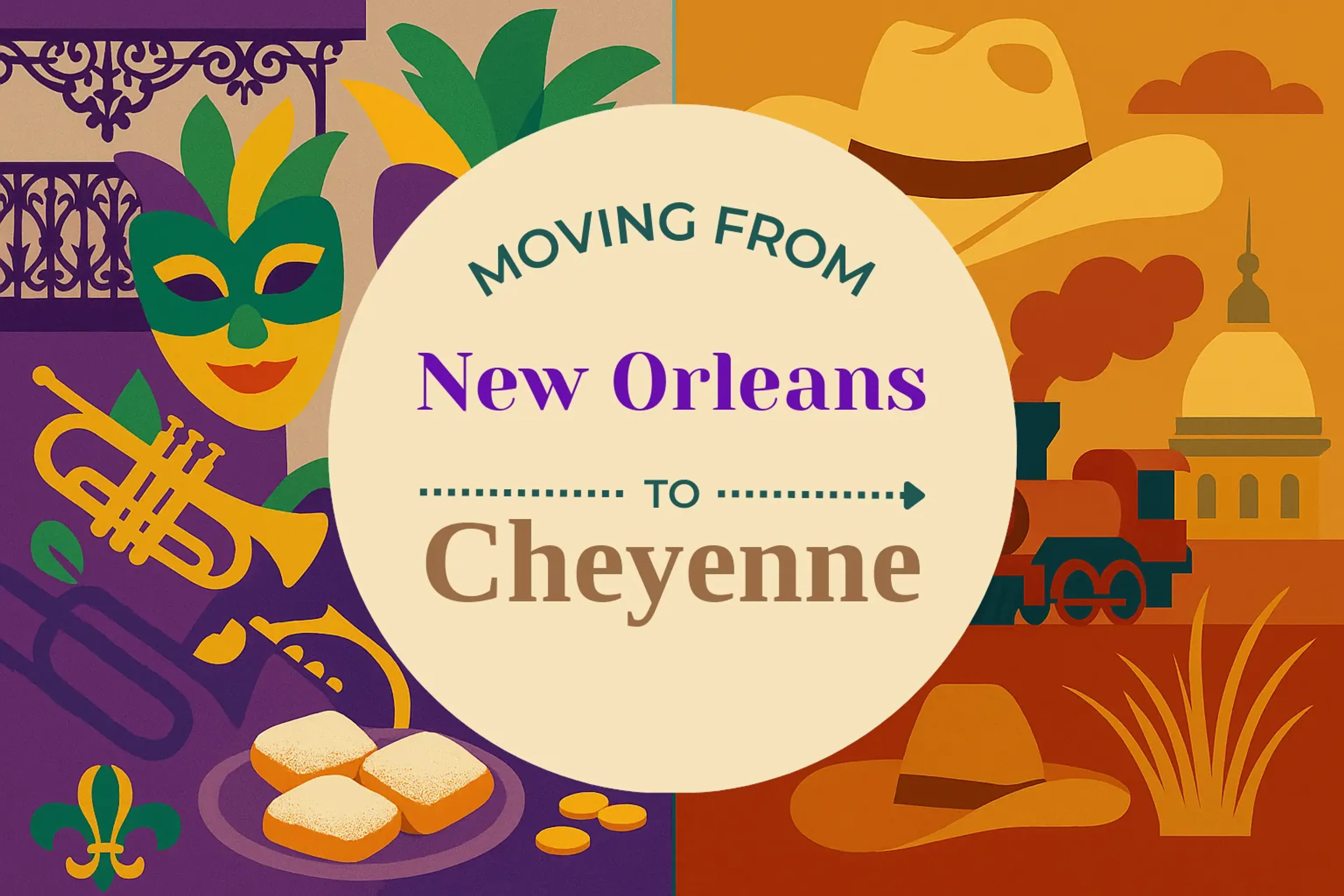 Side-by-side comparison of New Orleans to Cheyenne moving companies