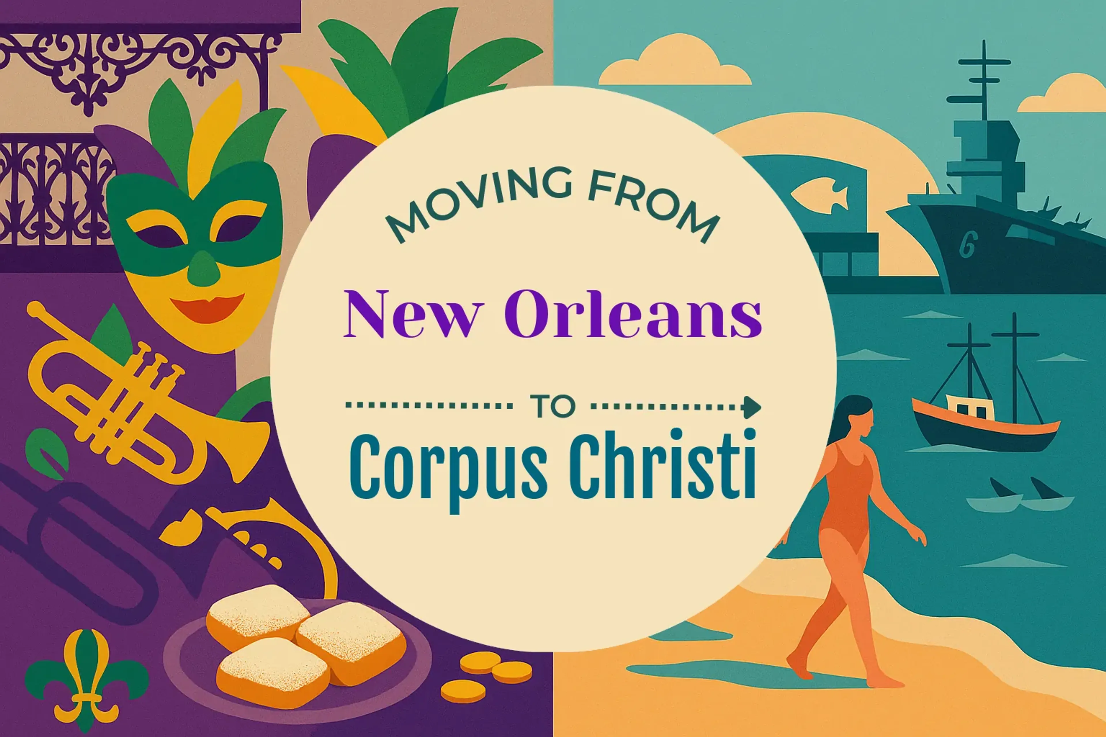 Side-by-side comparison of New Orleans to Corpus Christi moving companies