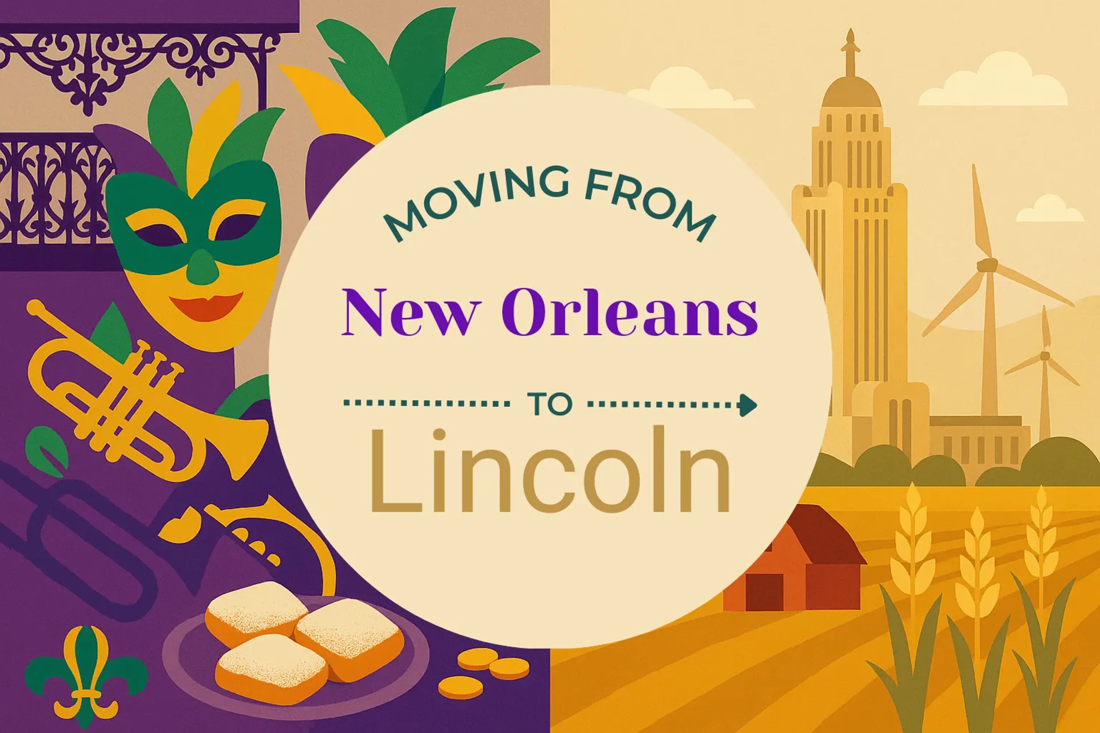 Side-by-side comparison of New Orleans to Lincoln moving companies