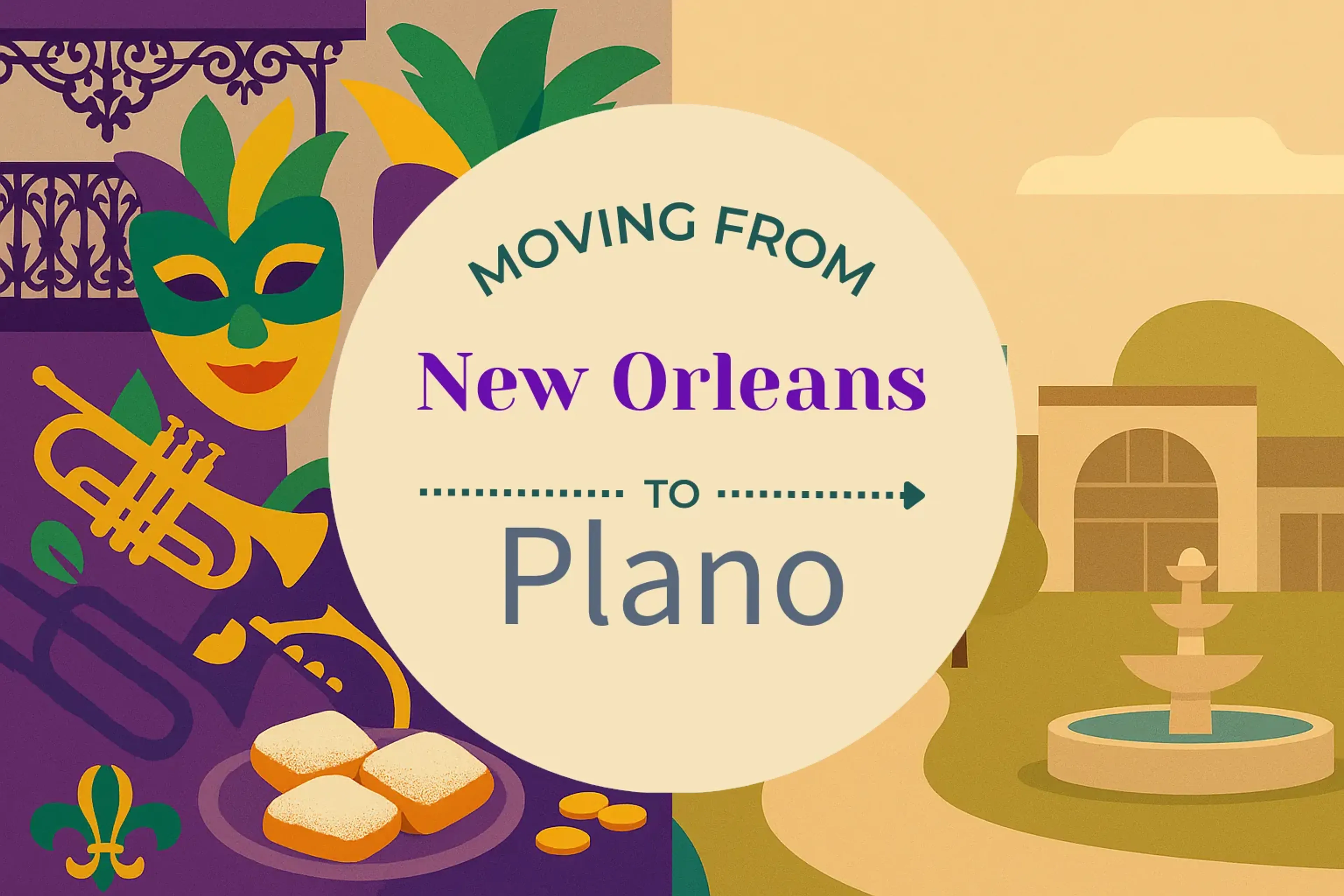 Side-by-side comparison of New Orleans to Plano moving companies