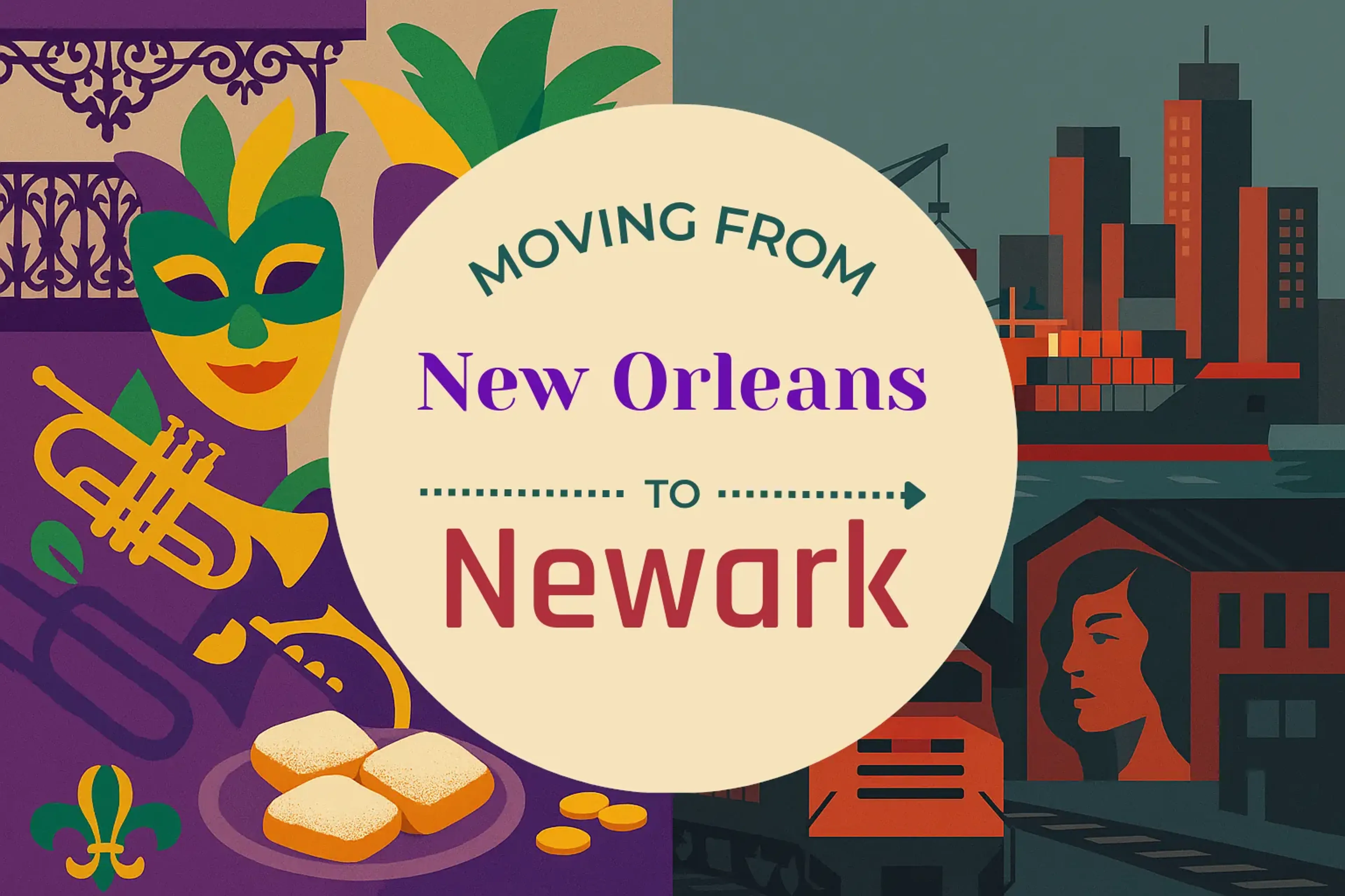 Side-by-side comparison of New Orleans to Newark moving companies