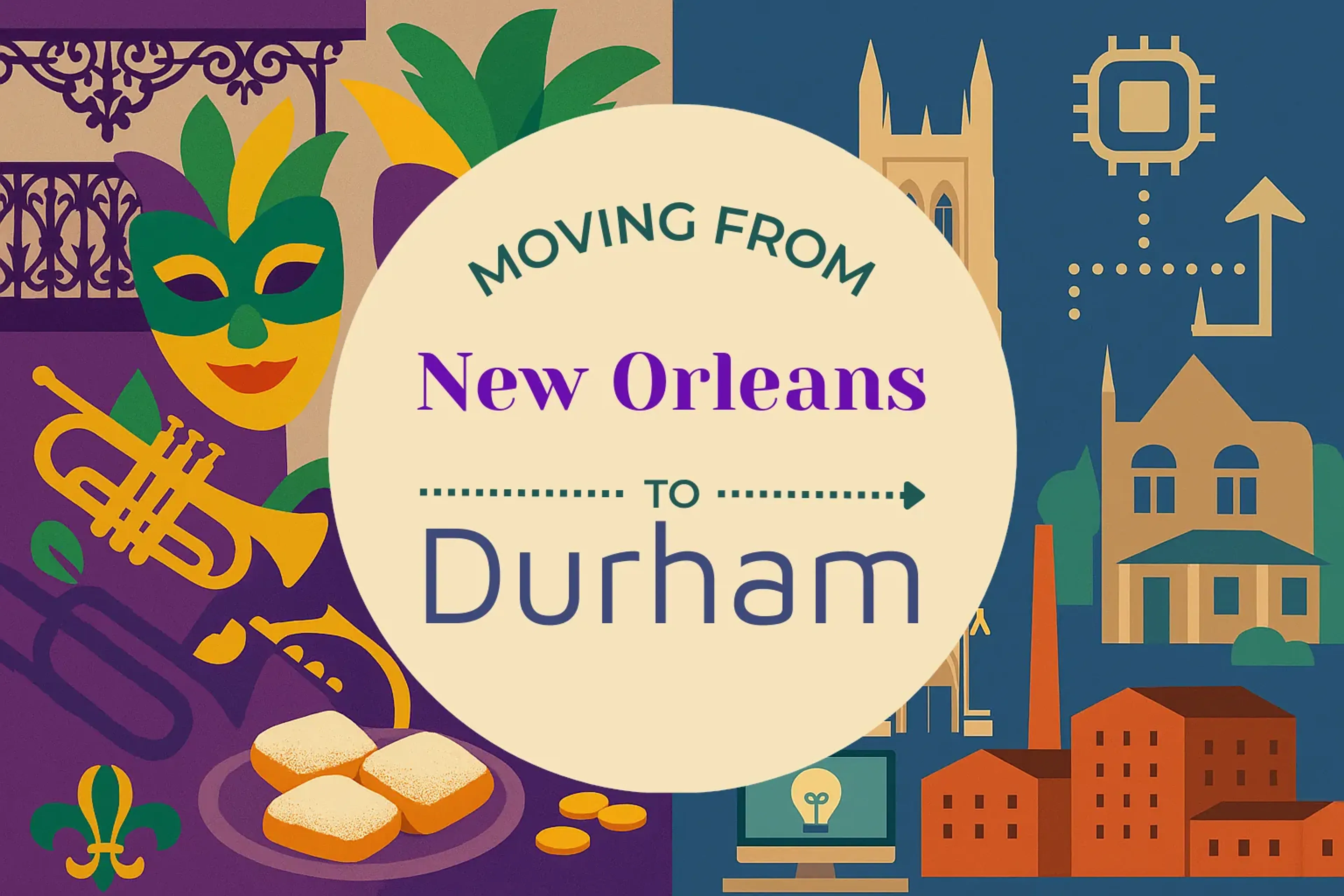 Side-by-side comparison of New Orleans to Durham moving companies