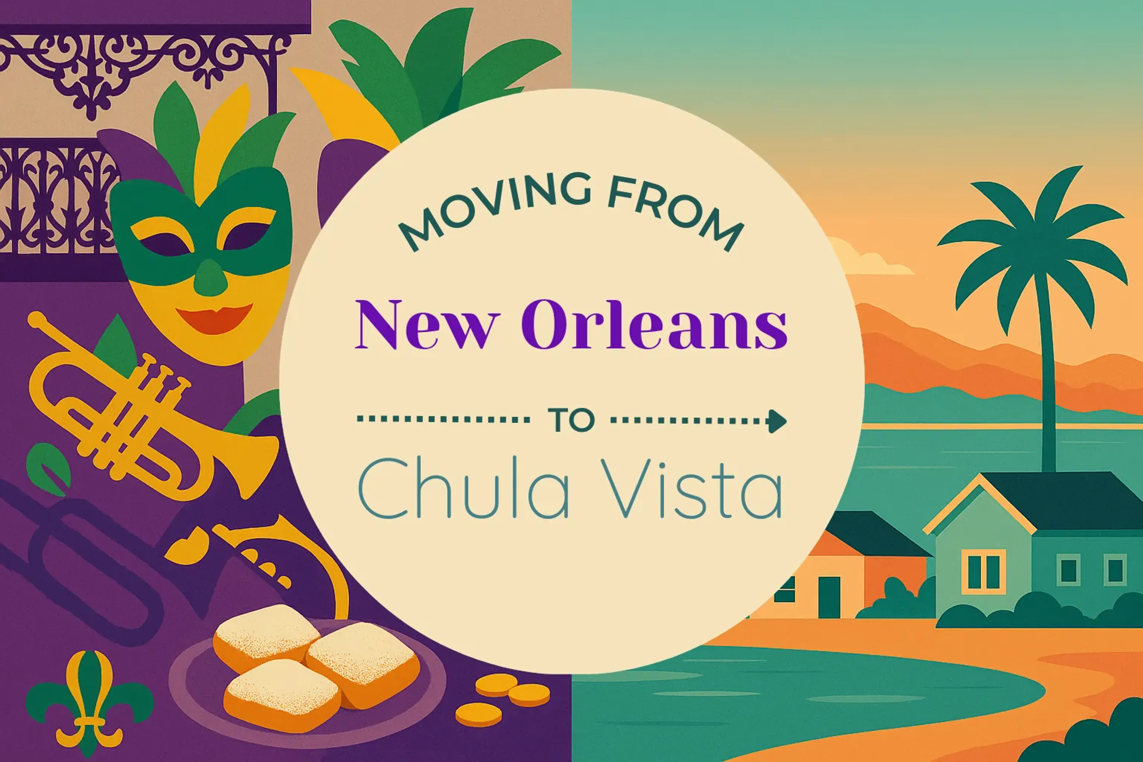 Side-by-side comparison of New Orleans to Chula Vista moving companies